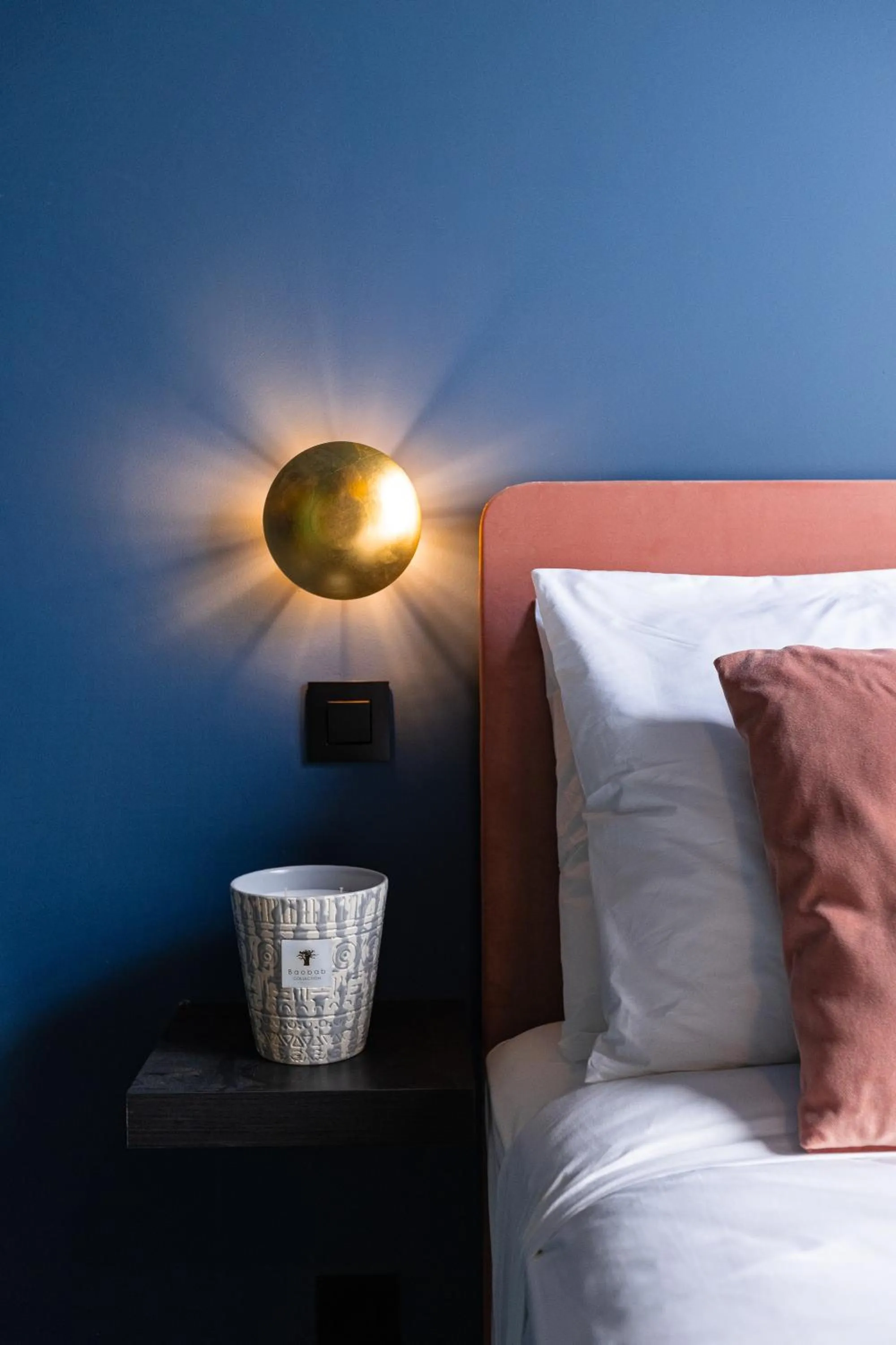 Decorative detail, Bed in The Mila Hotel