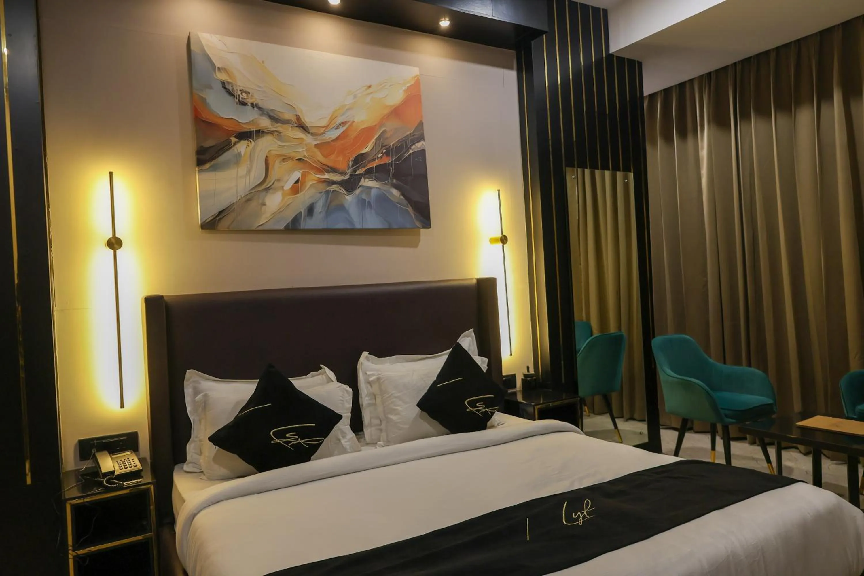 Bedroom, Bed in Aquila Grand Suites - Noida Sector 136