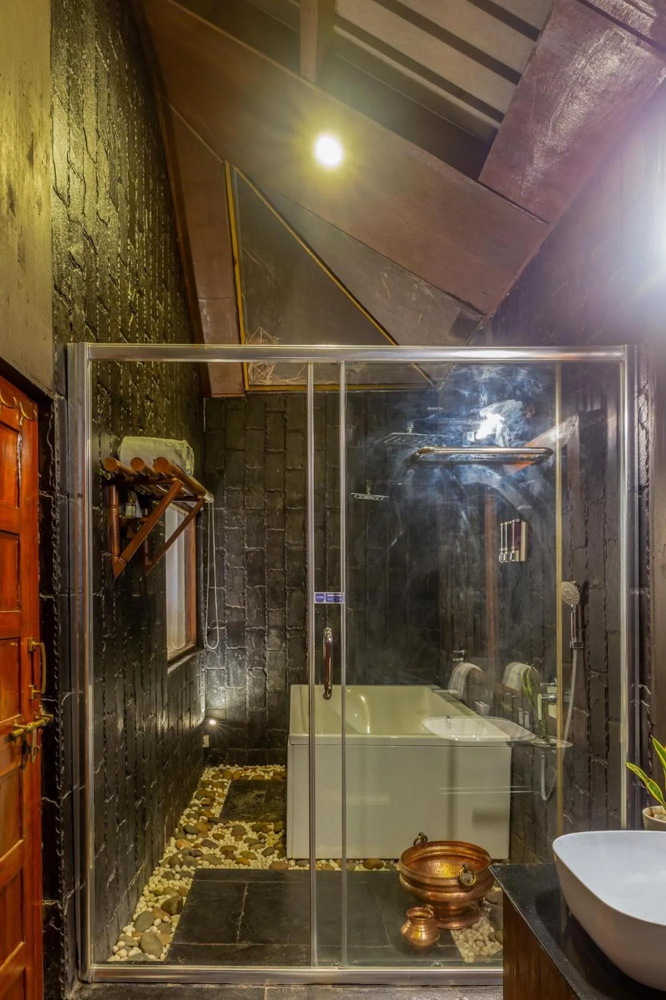 Shower in WilderNest Araanya by Vibescapes