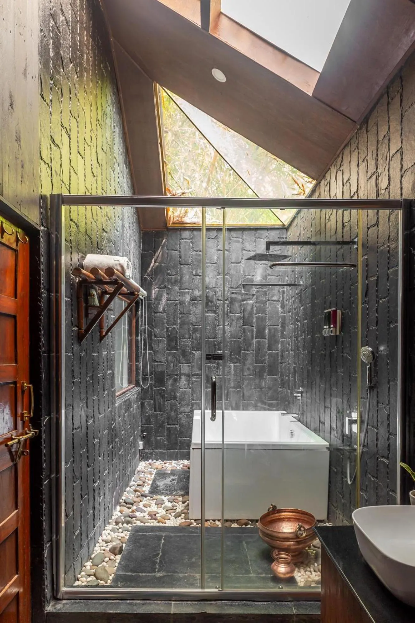 Shower in WilderNest Araanya by Vibescapes