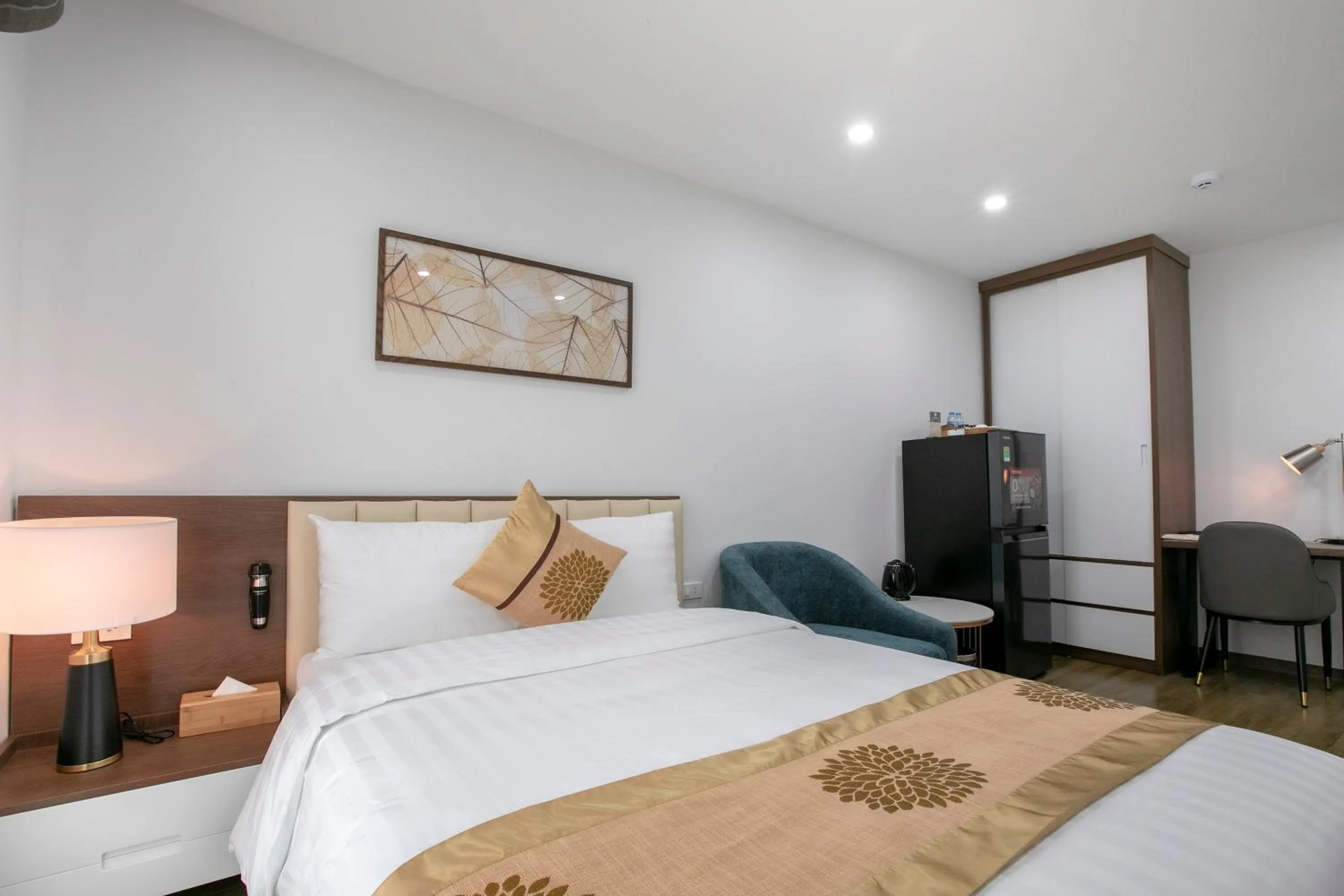 Bed in Reiwa Inn Apartment 80 Kim Ma Thuong