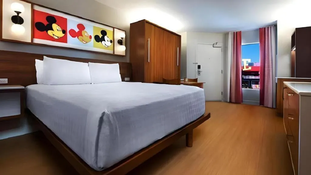Bed in Disney's Pop Century Resort