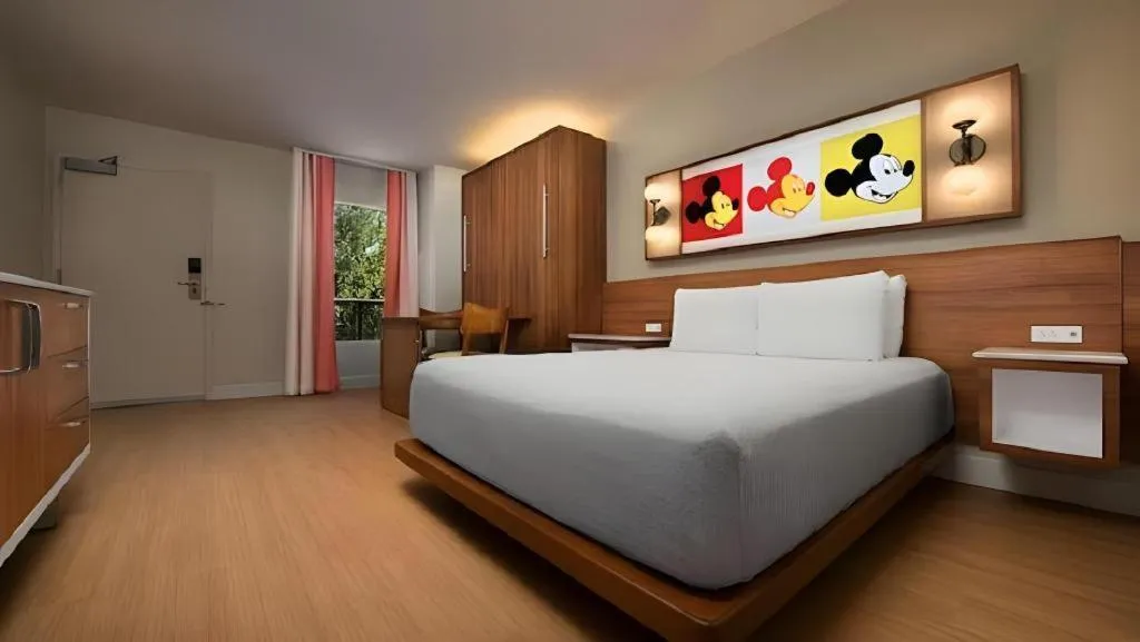 Bed in Disney's Pop Century Resort