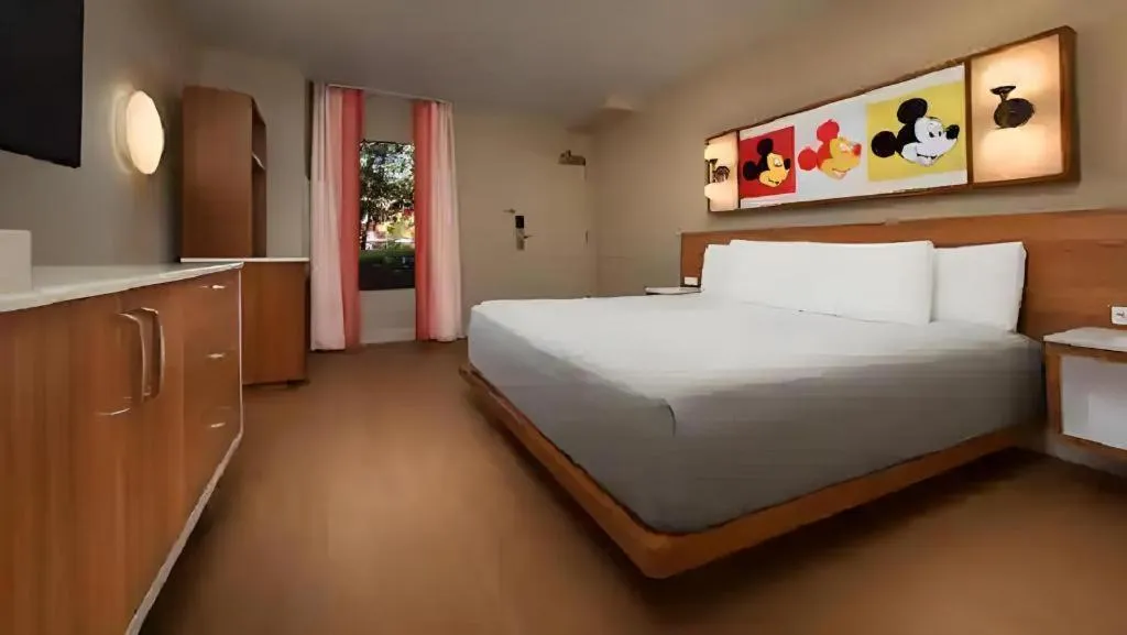 Bed in Disney's Pop Century Resort