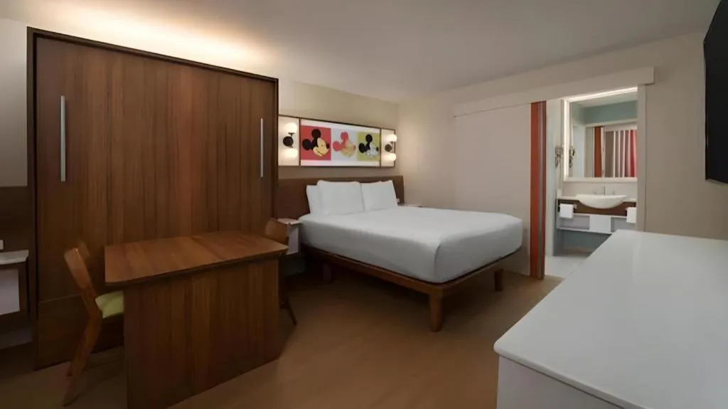 Bed in Disney's Pop Century Resort