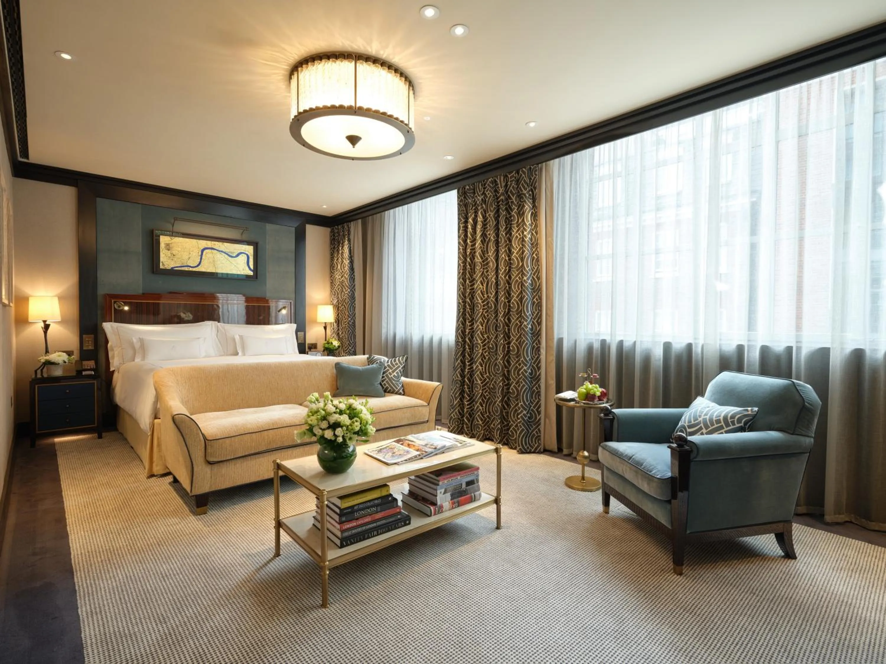 Bed in The Beaumont Mayfair