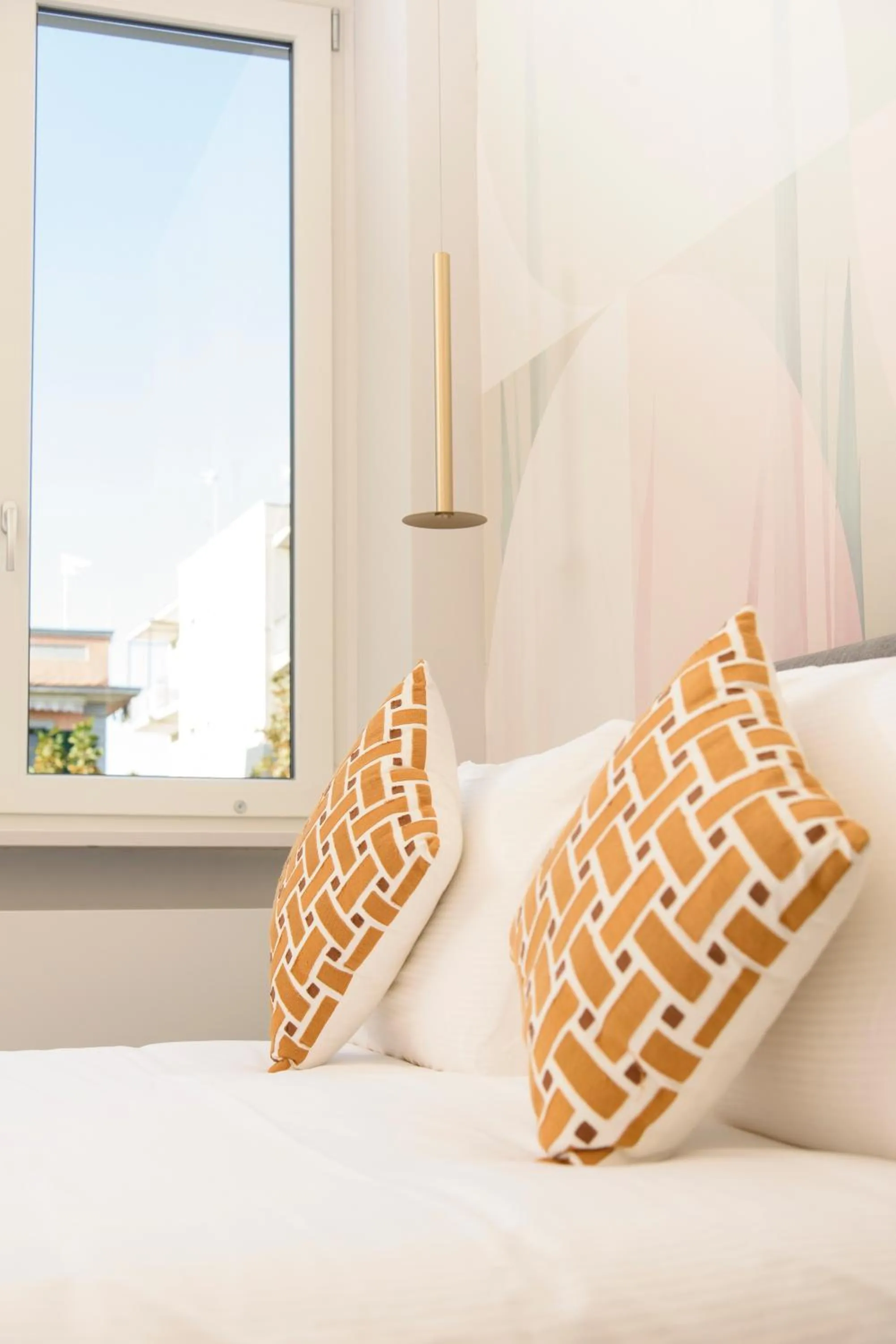 Bed in Vesuvius Palace Aparthotel