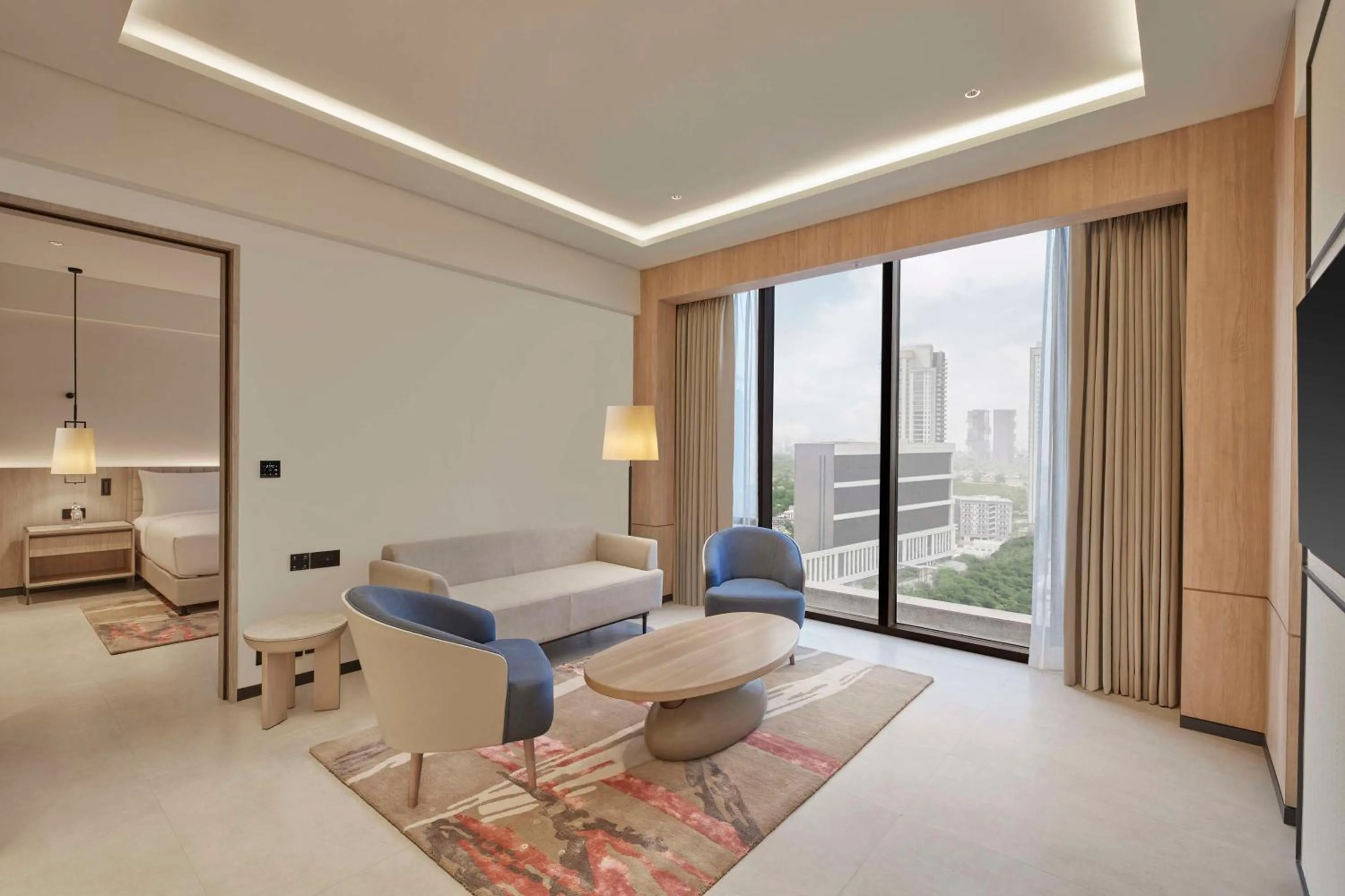 Living room in Hilton Gurugram Baani City Centre