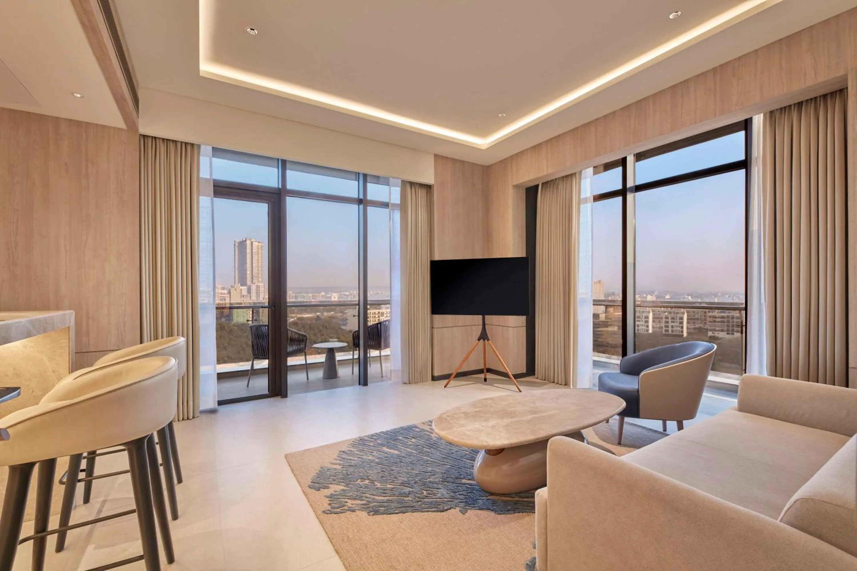 Living room in Hilton Gurugram Baani City Centre