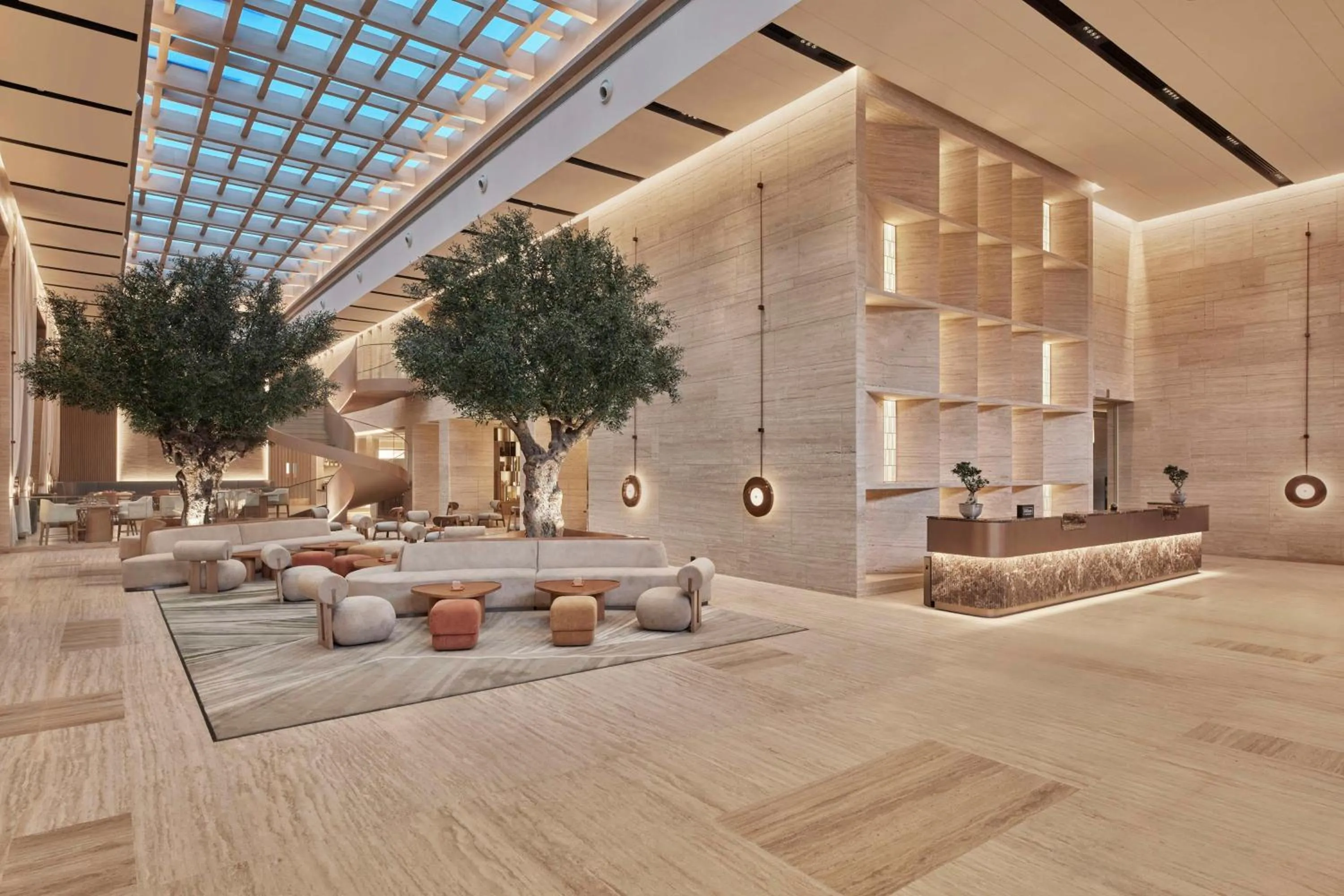 Lobby or reception in Hilton Gurugram Baani City Centre