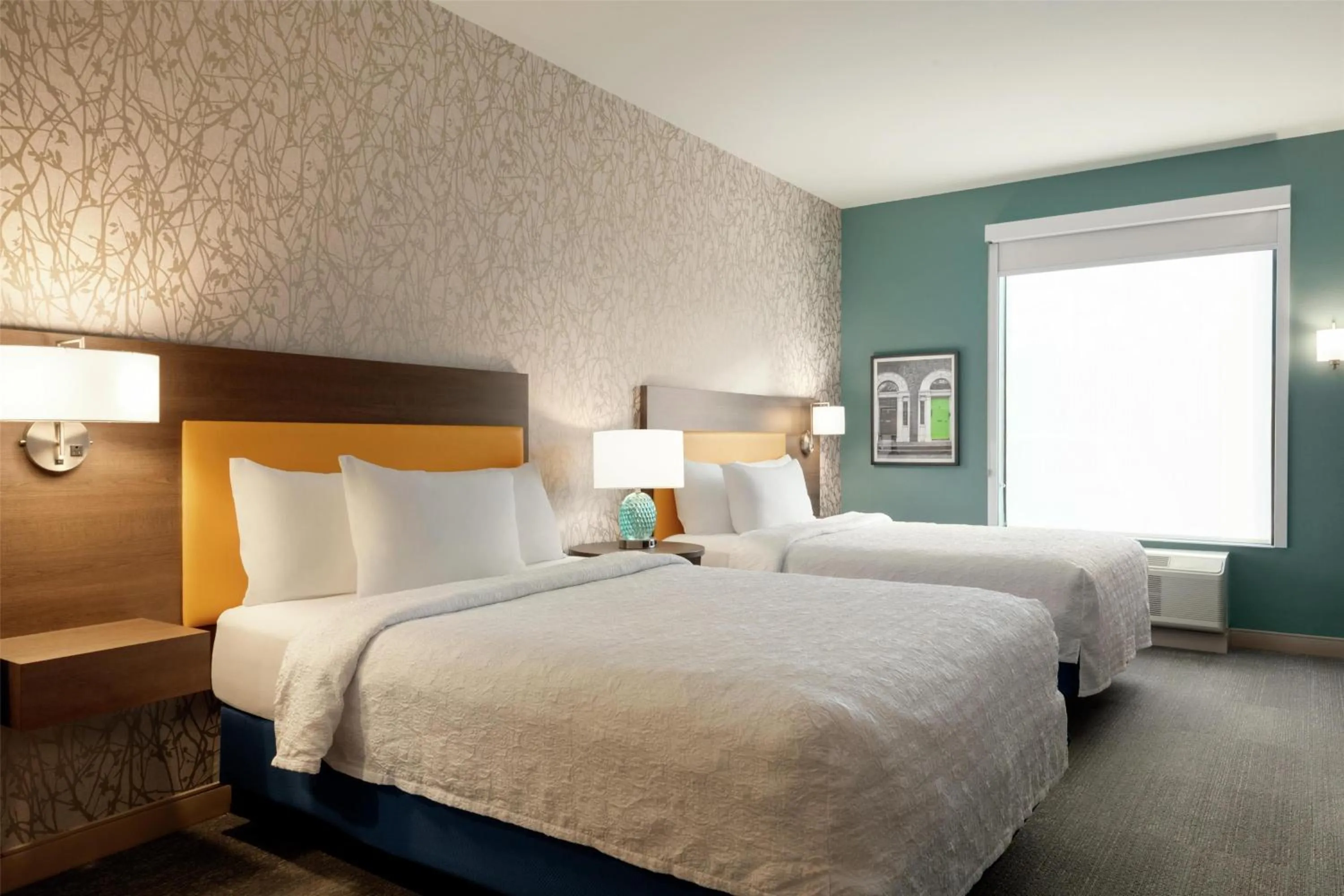 Bed in Home2 Suites By Hilton Dublin