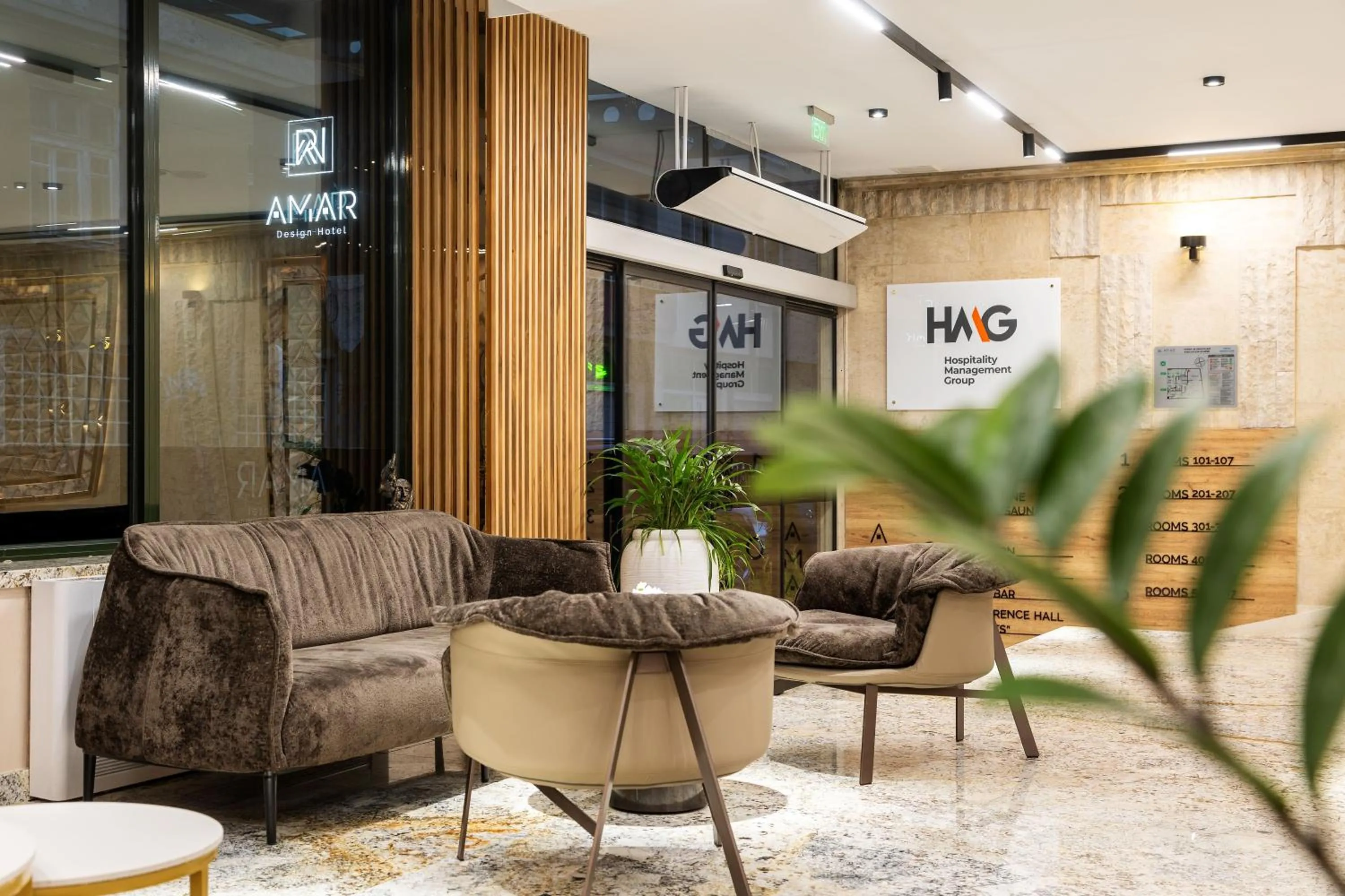 Lobby or reception in AMAR Design Hotel by HMG