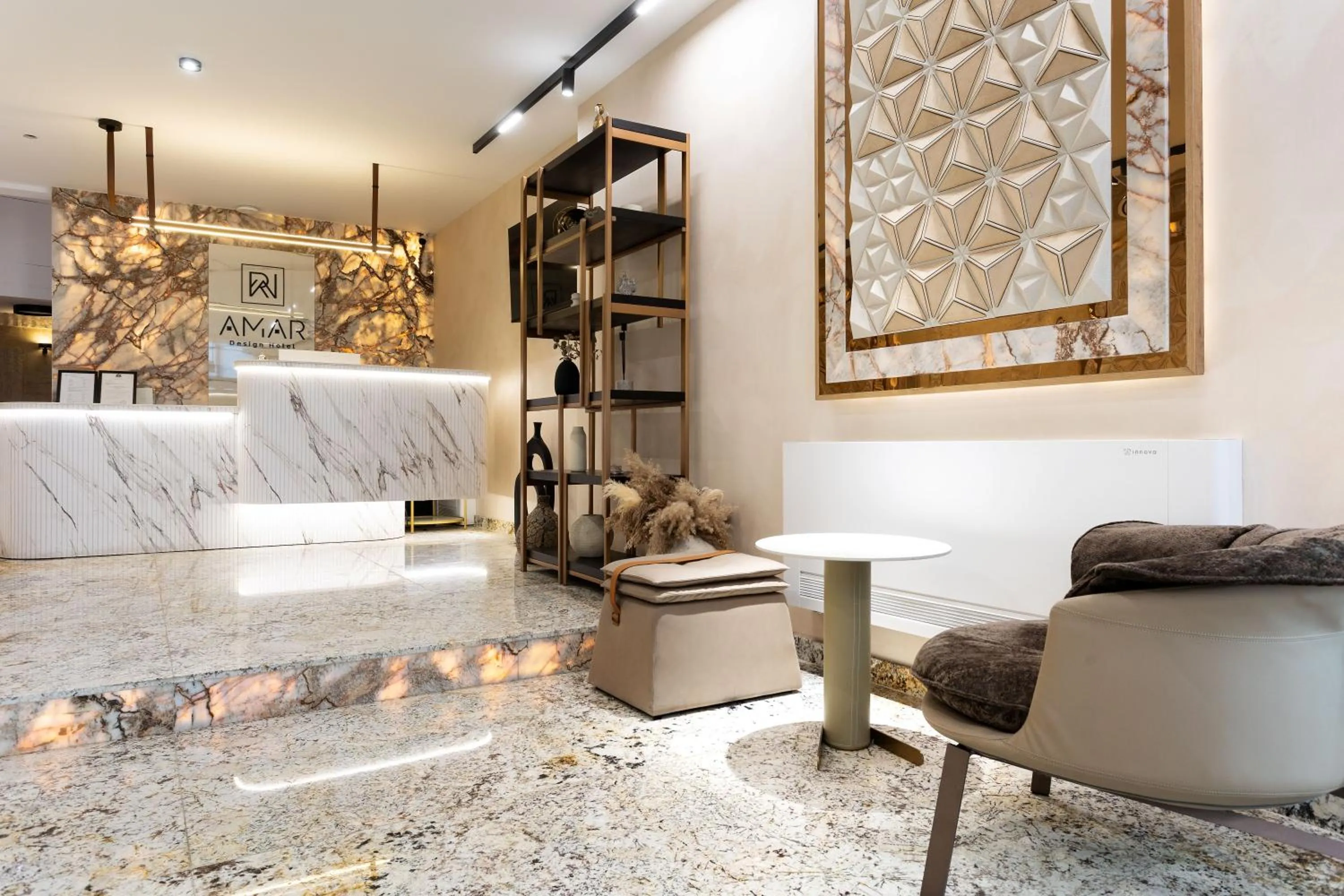 Lobby or reception in AMAR Design Hotel by HMG