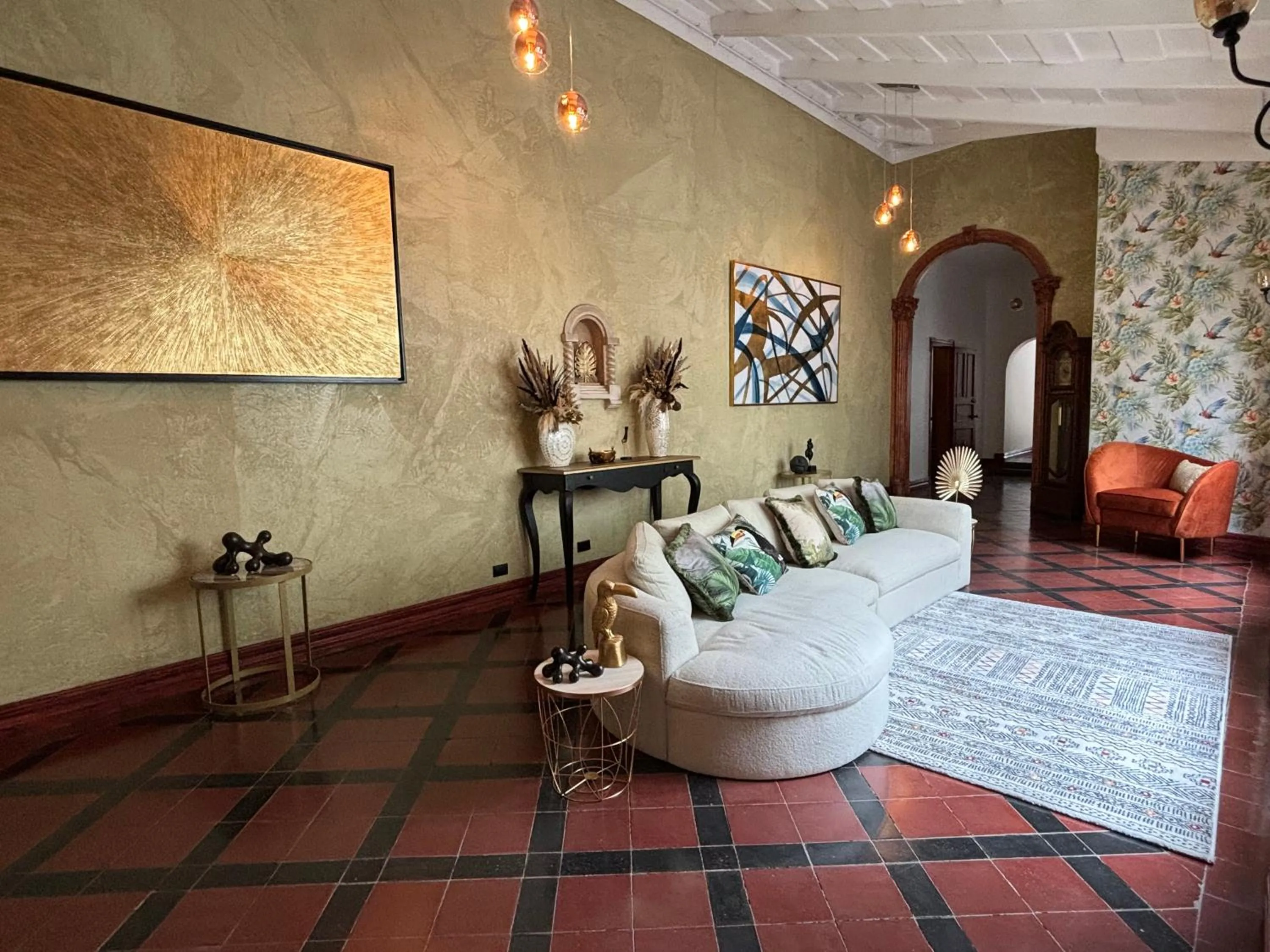 Living room in The Victorian Hotel