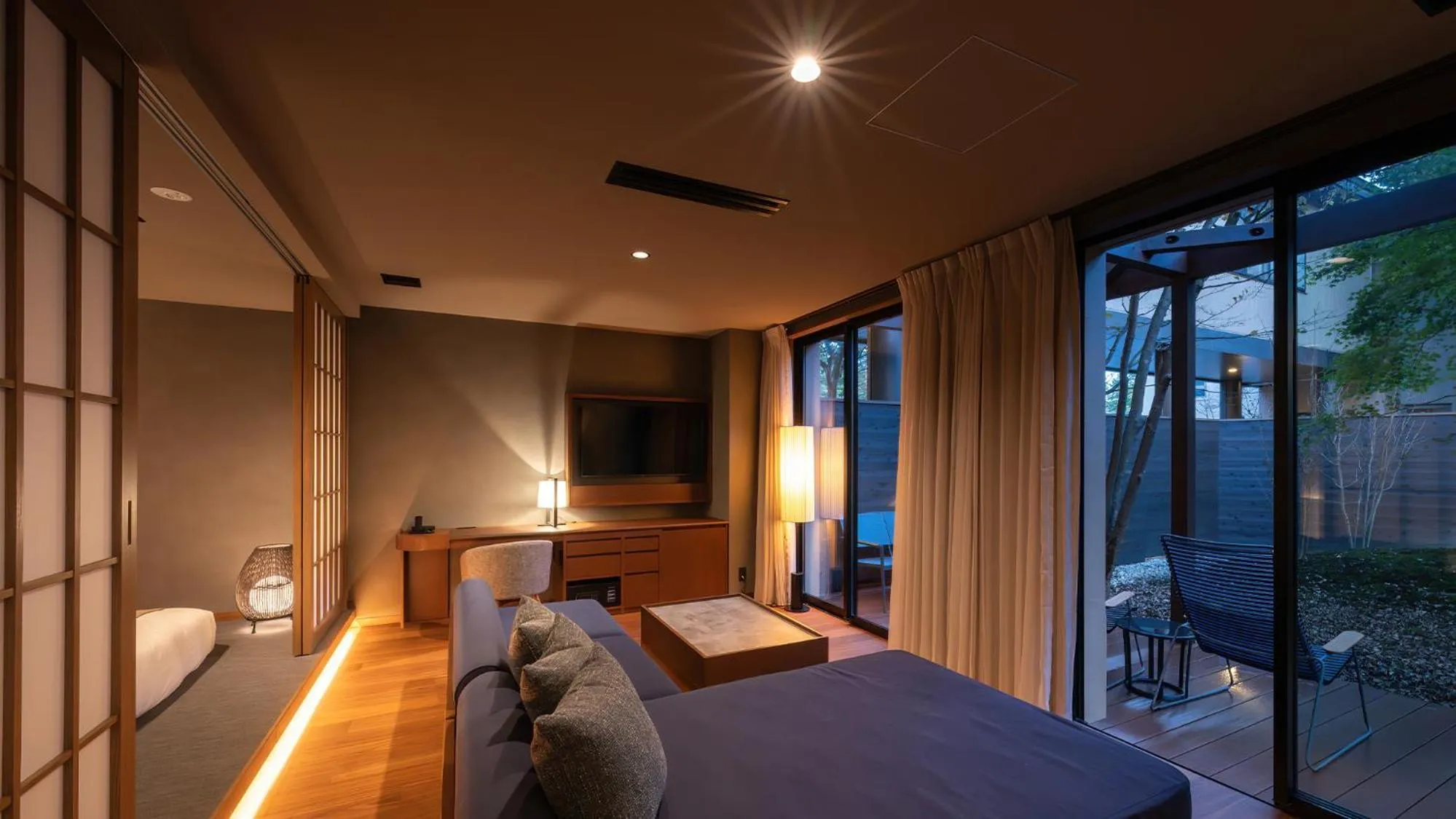 Bed in Nasu-Onsen Shinshun no Kago Hewitt Resort