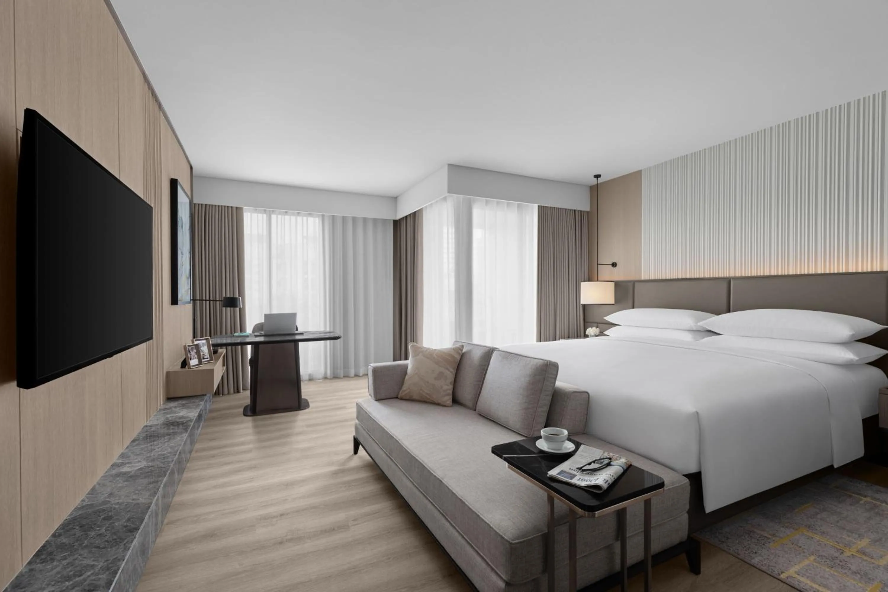 Photo of the whole room, Bed in Marriott Executive Apartments, Bangkok Townhall Sukhumvit