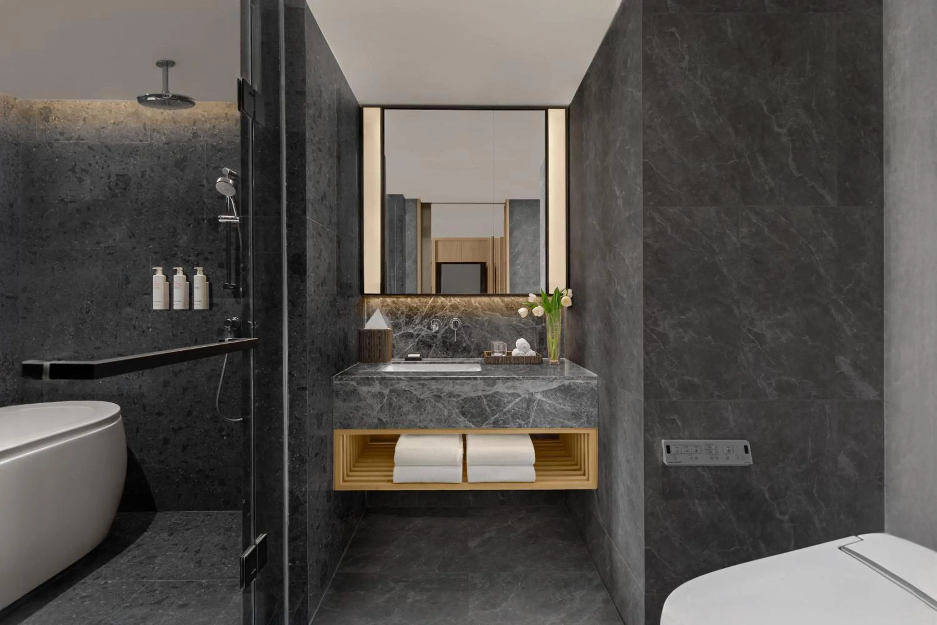 Bathroom in Marriott Executive Apartments, Bangkok Townhall Sukhumvit