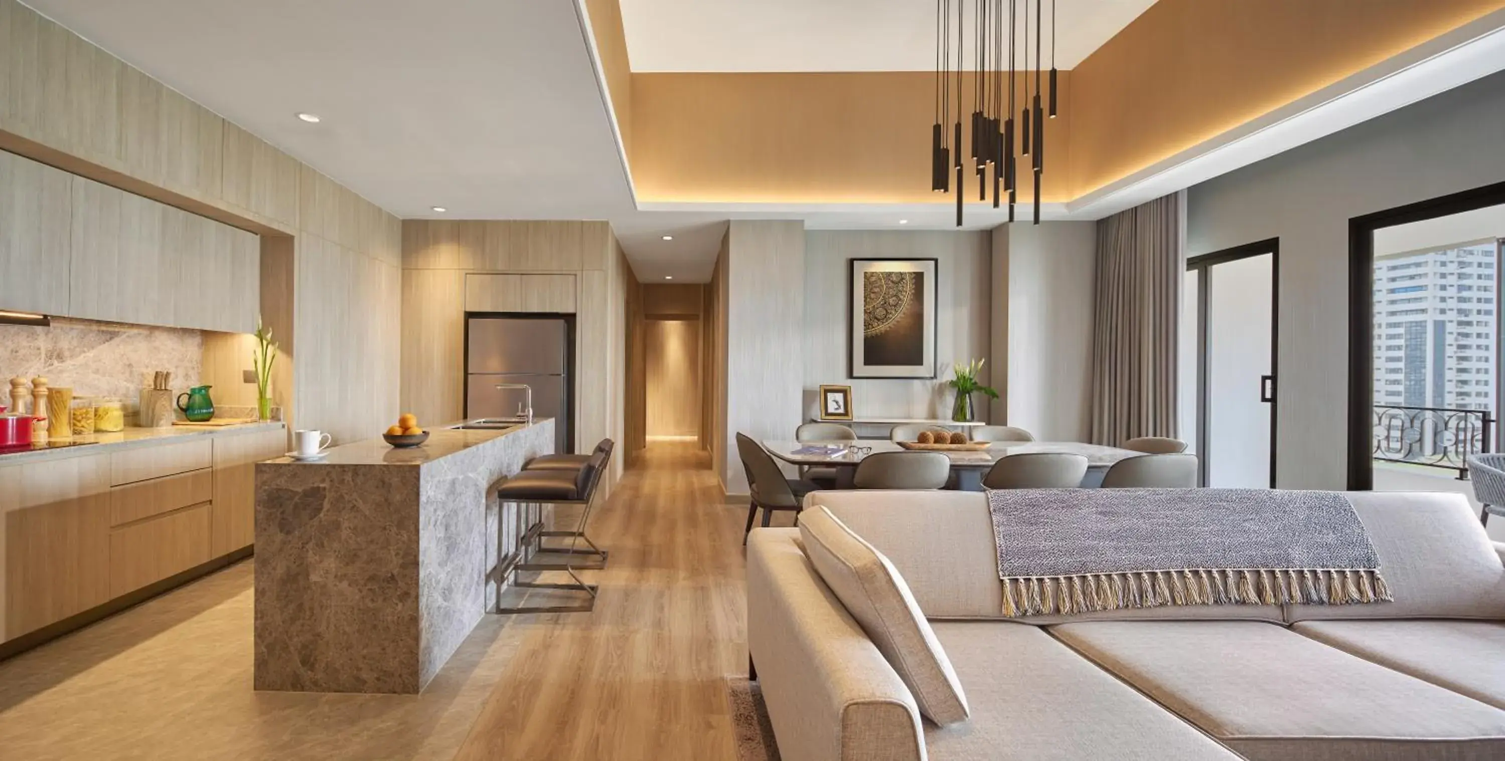 Three-Bedroom Penthouse Suite in Marriott Executive Apartments, Bangkok Townhall Sukhumvit Three-Bedroom Penthouse Suite in Marriott Executive Apartments, Bangkok Townhall Sukhumvit