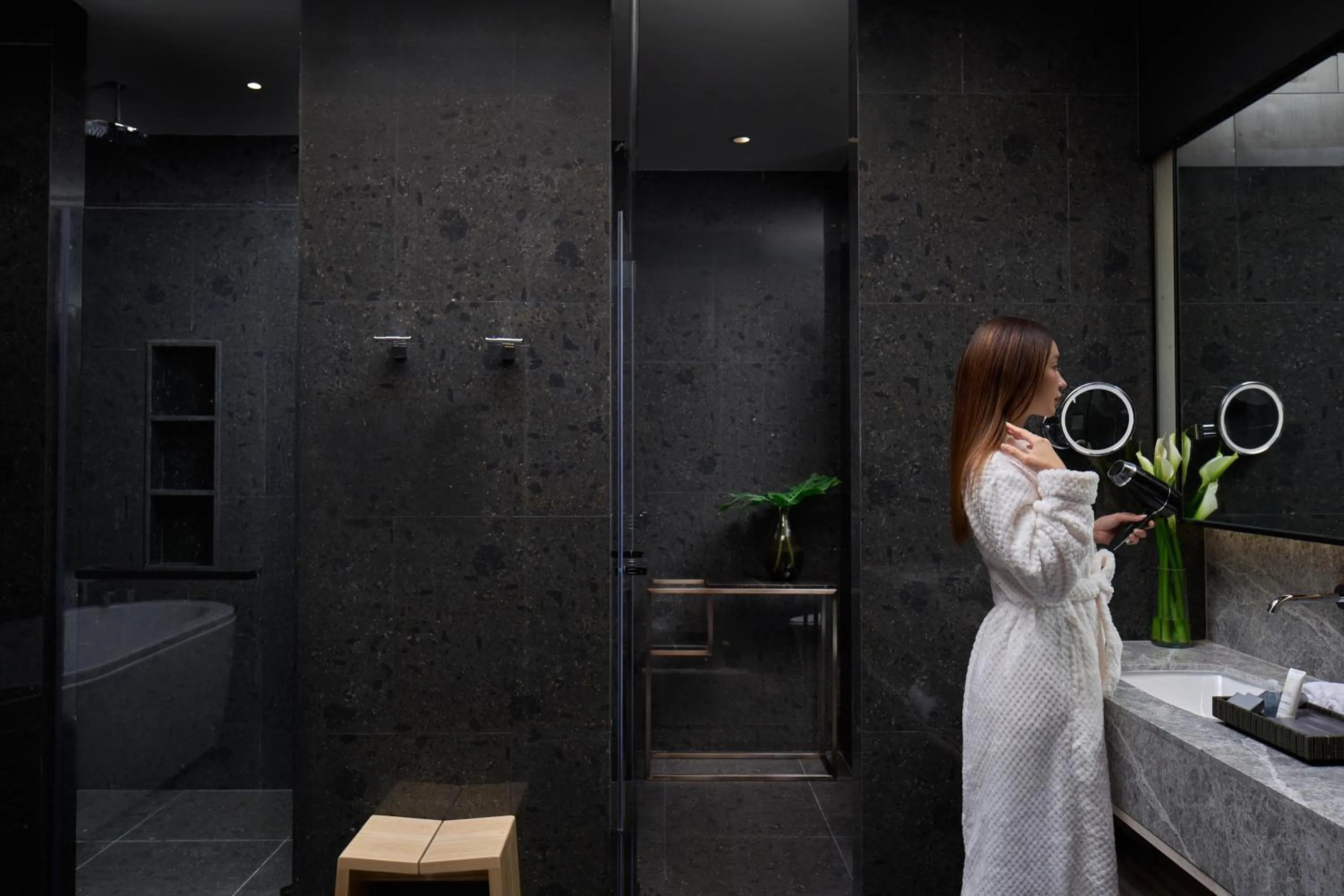 Bathroom in Marriott Executive Apartments, Bangkok Townhall Sukhumvit