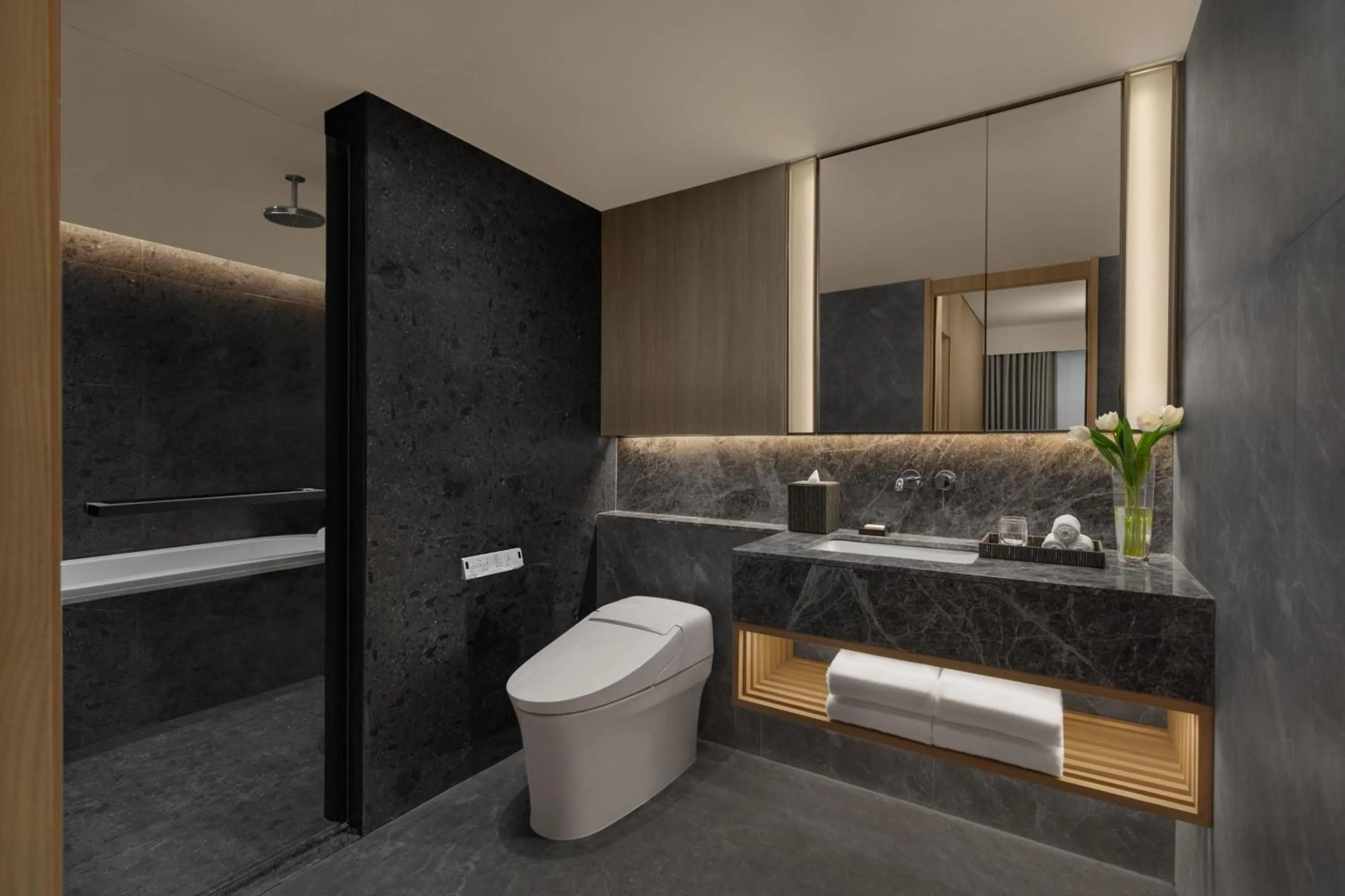 Bathroom in Marriott Executive Apartments, Bangkok Townhall Sukhumvit
