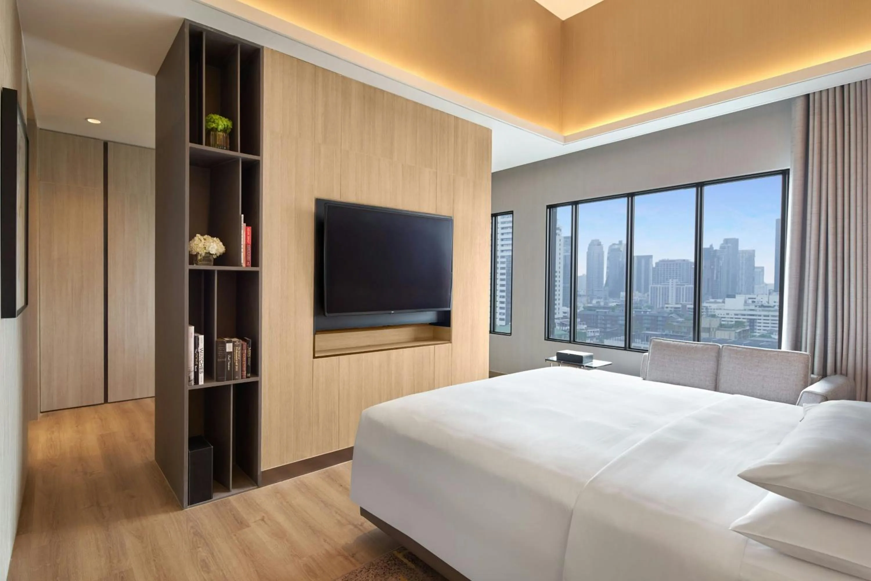 Bedroom, Bed in Marriott Executive Apartments, Bangkok Townhall Sukhumvit