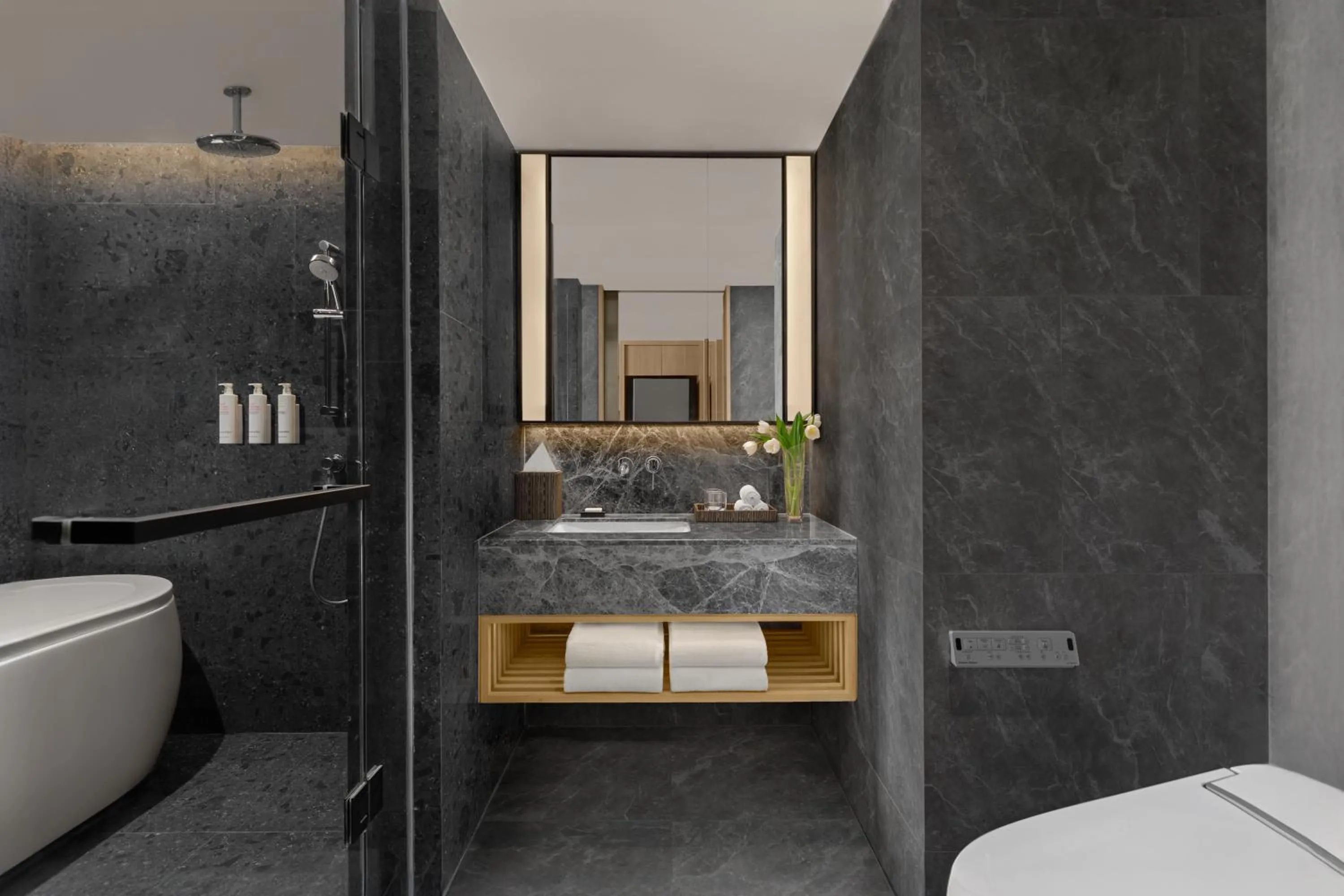 Bathroom in Marriott Executive Apartments, Bangkok Townhall Sukhumvit