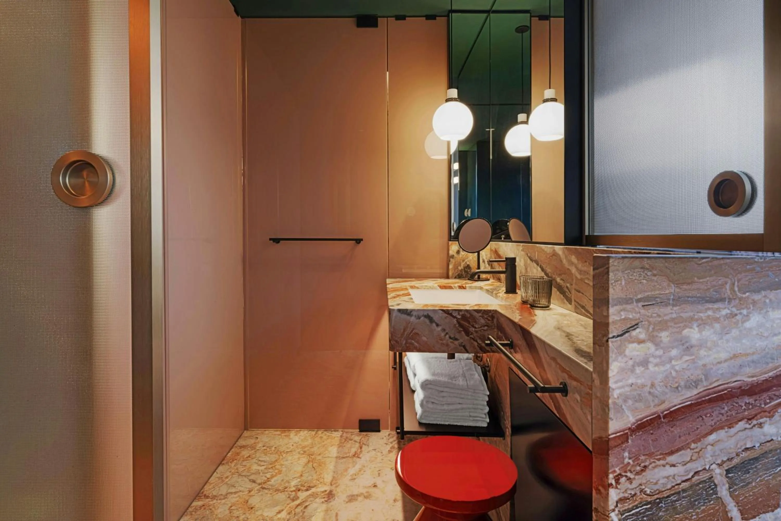 Bathroom, Bed in Casa Brera, a Luxury Collection Hotel, Milan