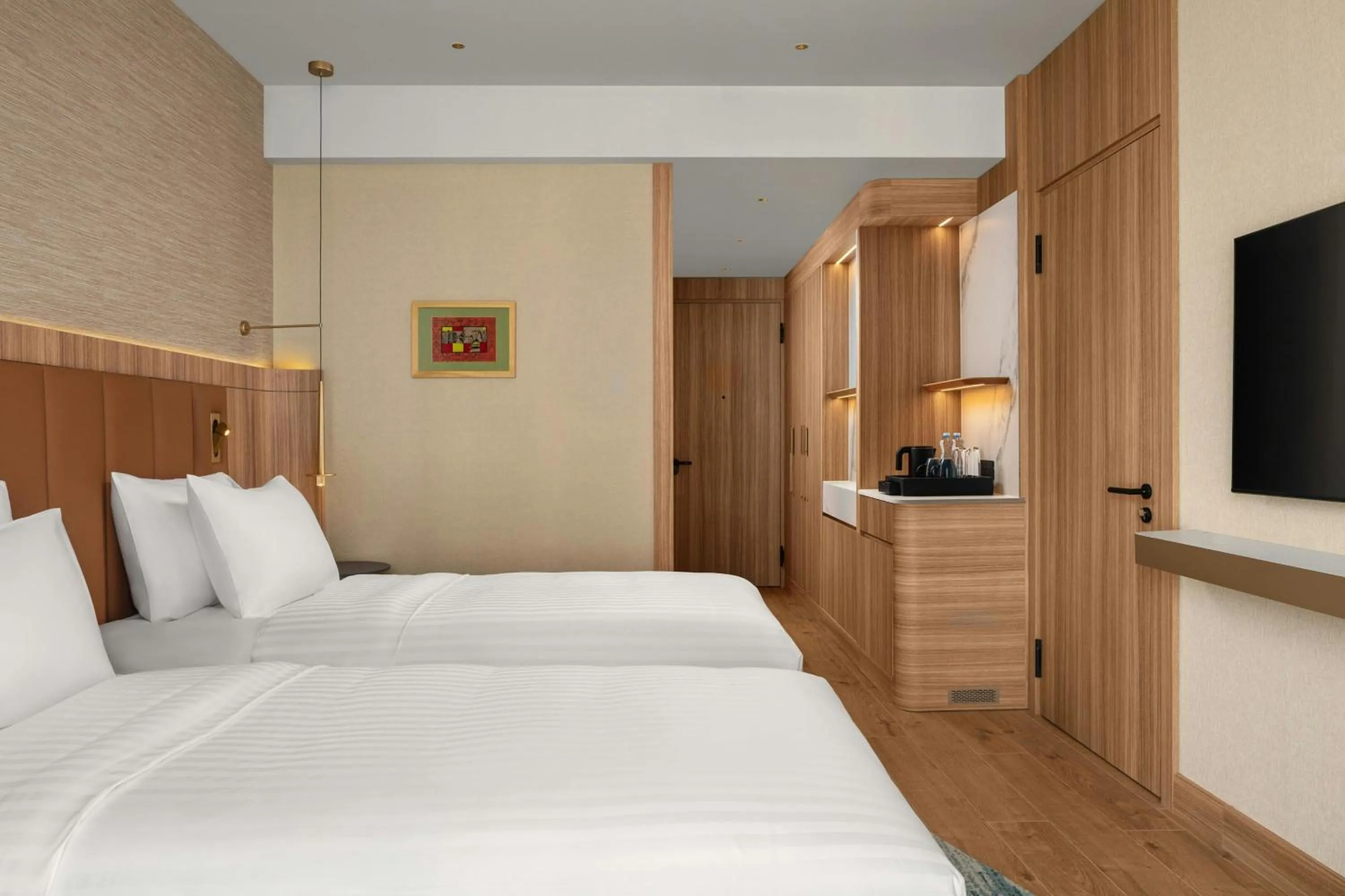 Photo of the whole room, Bed in Courtyard by Marriott Prishtina