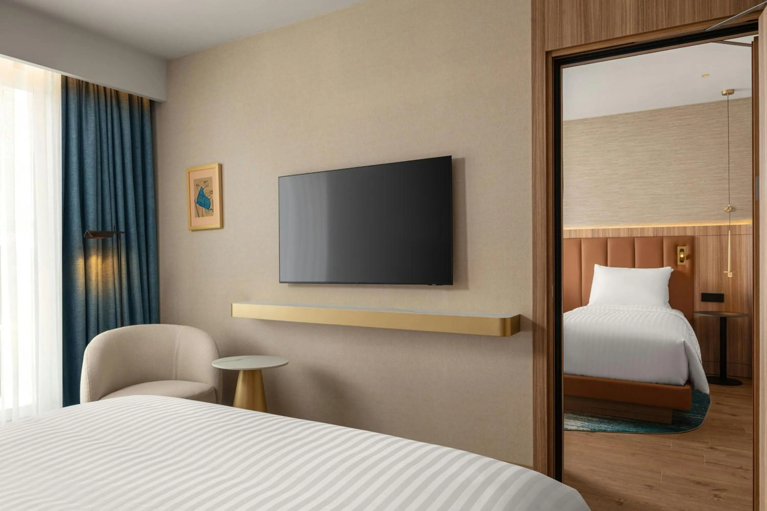 Photo of the whole room, Bed in Courtyard by Marriott Prishtina