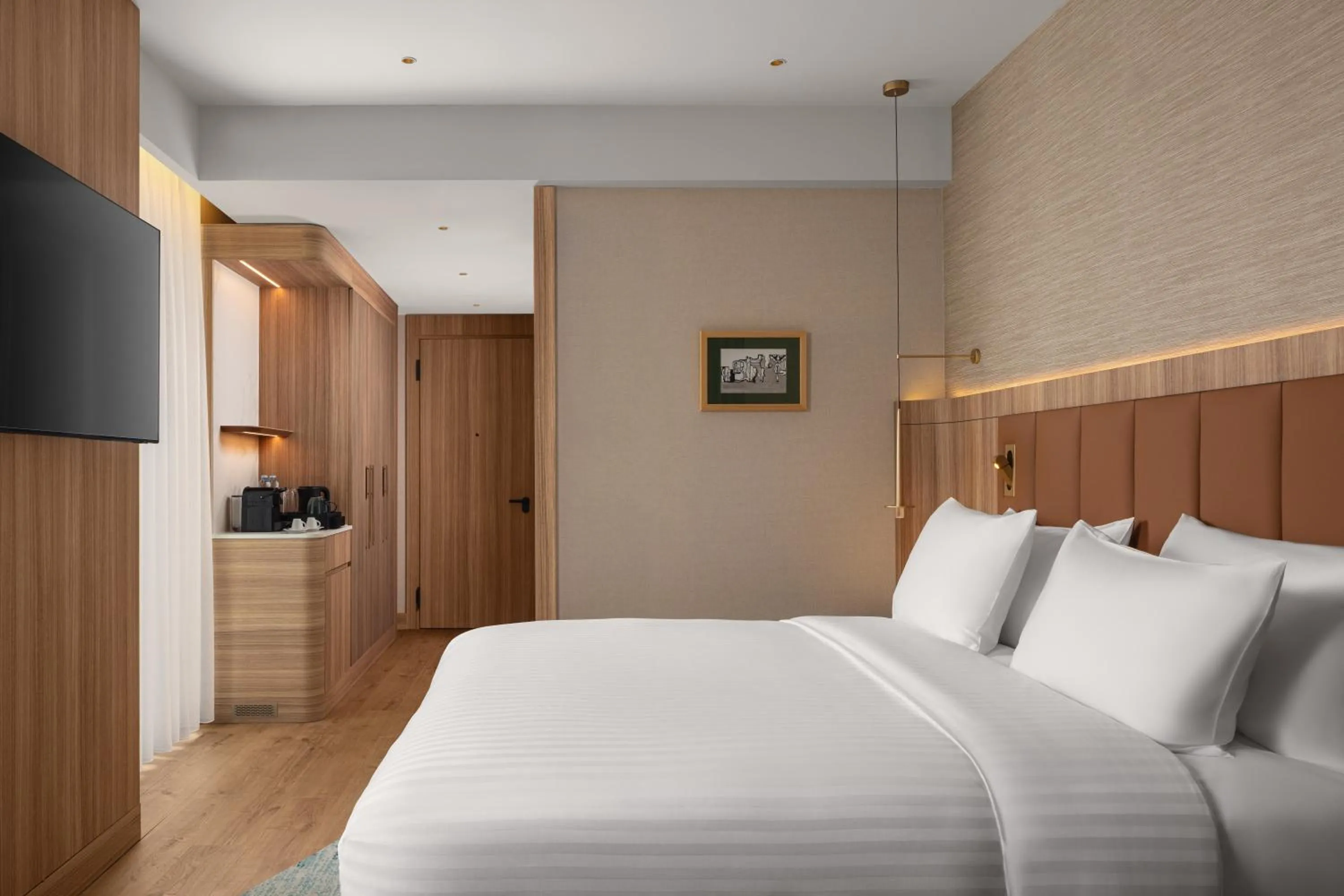 Bed in Courtyard by Marriott Prishtina