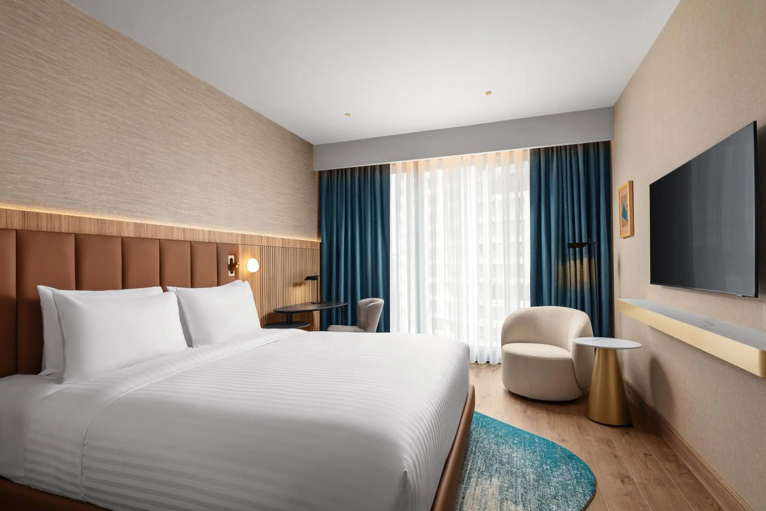 Standard King Room with City View in Courtyard by Marriott Prishtina Standard King Room with City View in Courtyard by Marriott Prishtina