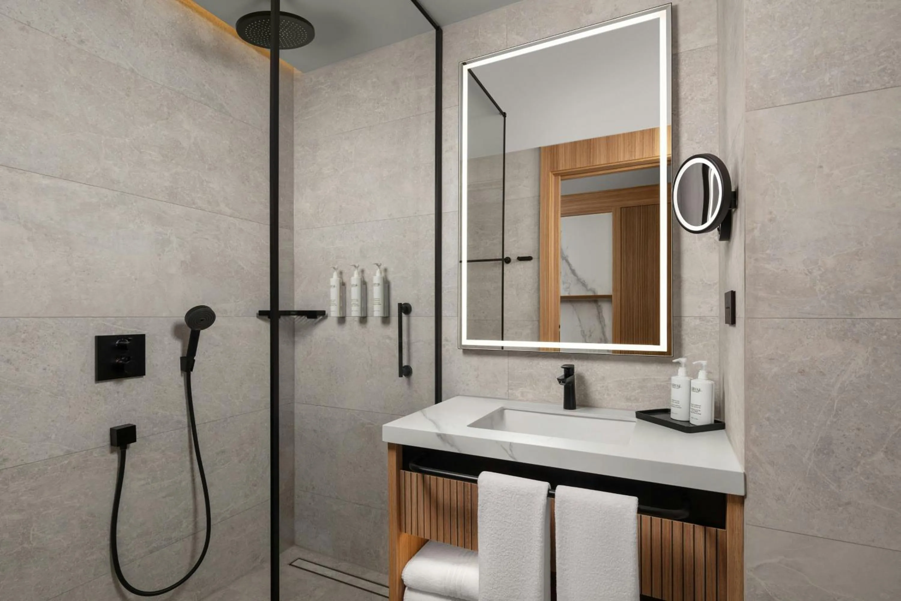 Bathroom in Courtyard by Marriott Prishtina