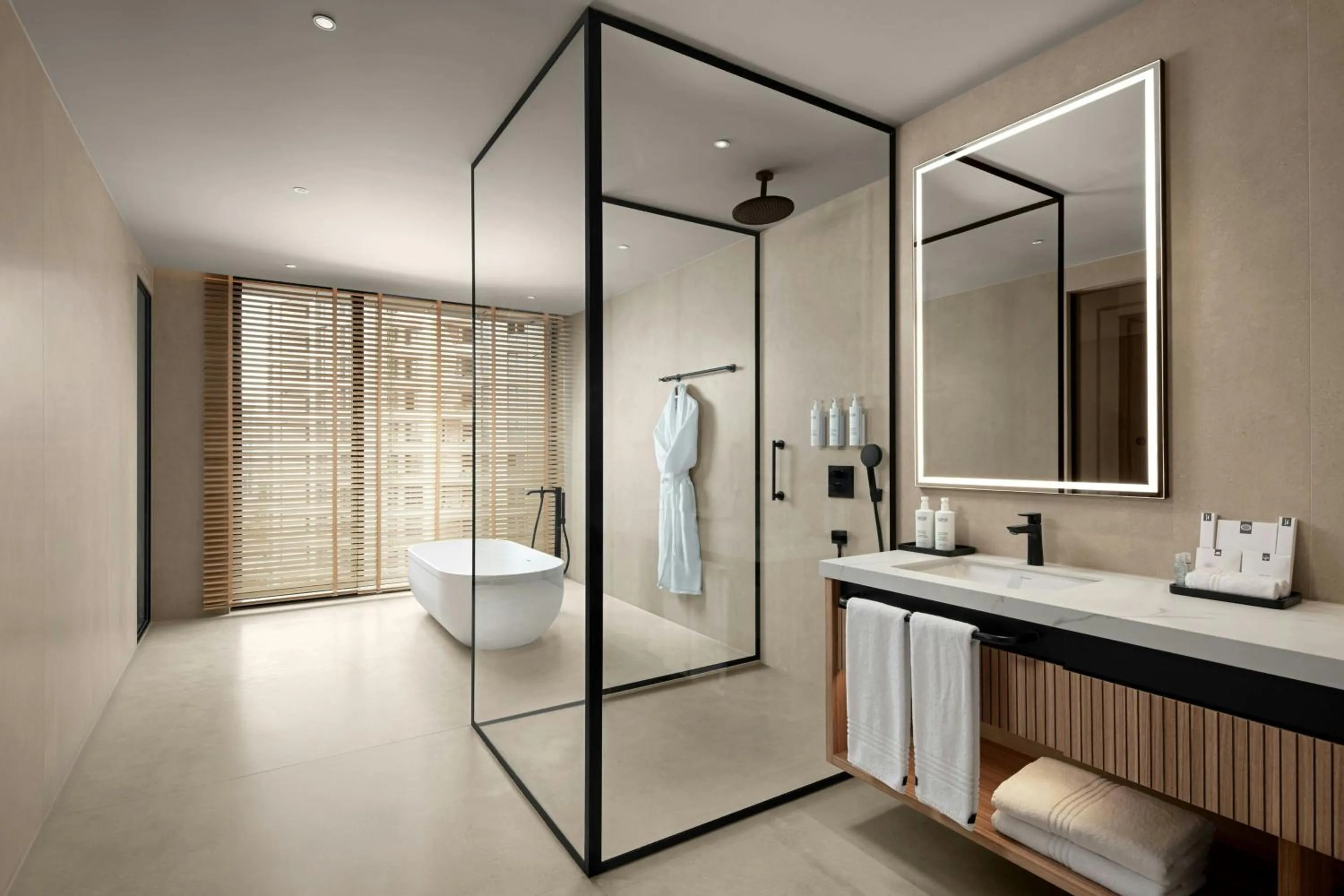 Bathroom in Courtyard by Marriott Prishtina