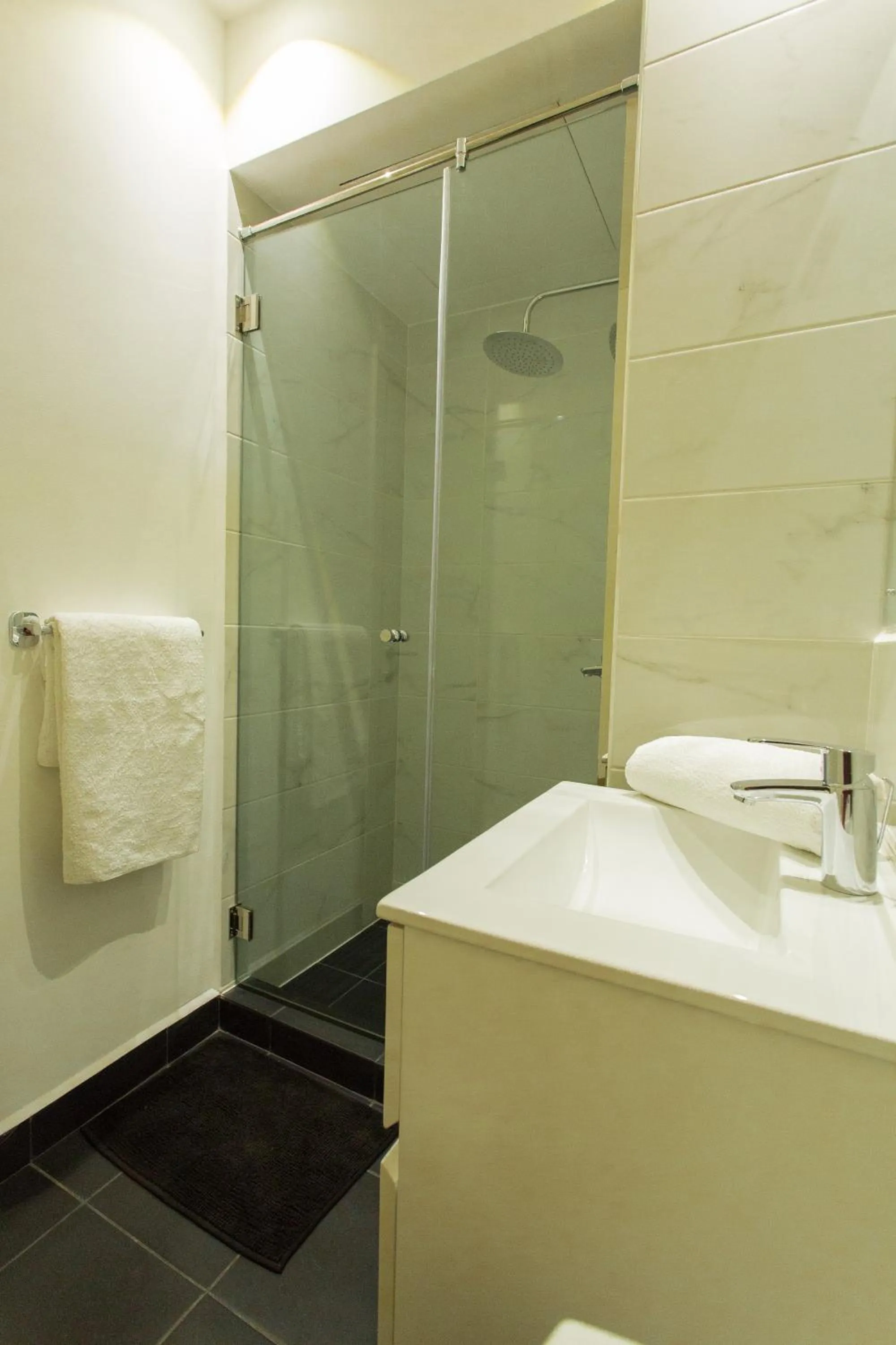Shower in Accra Luxury Apartments at Embassy Gardens