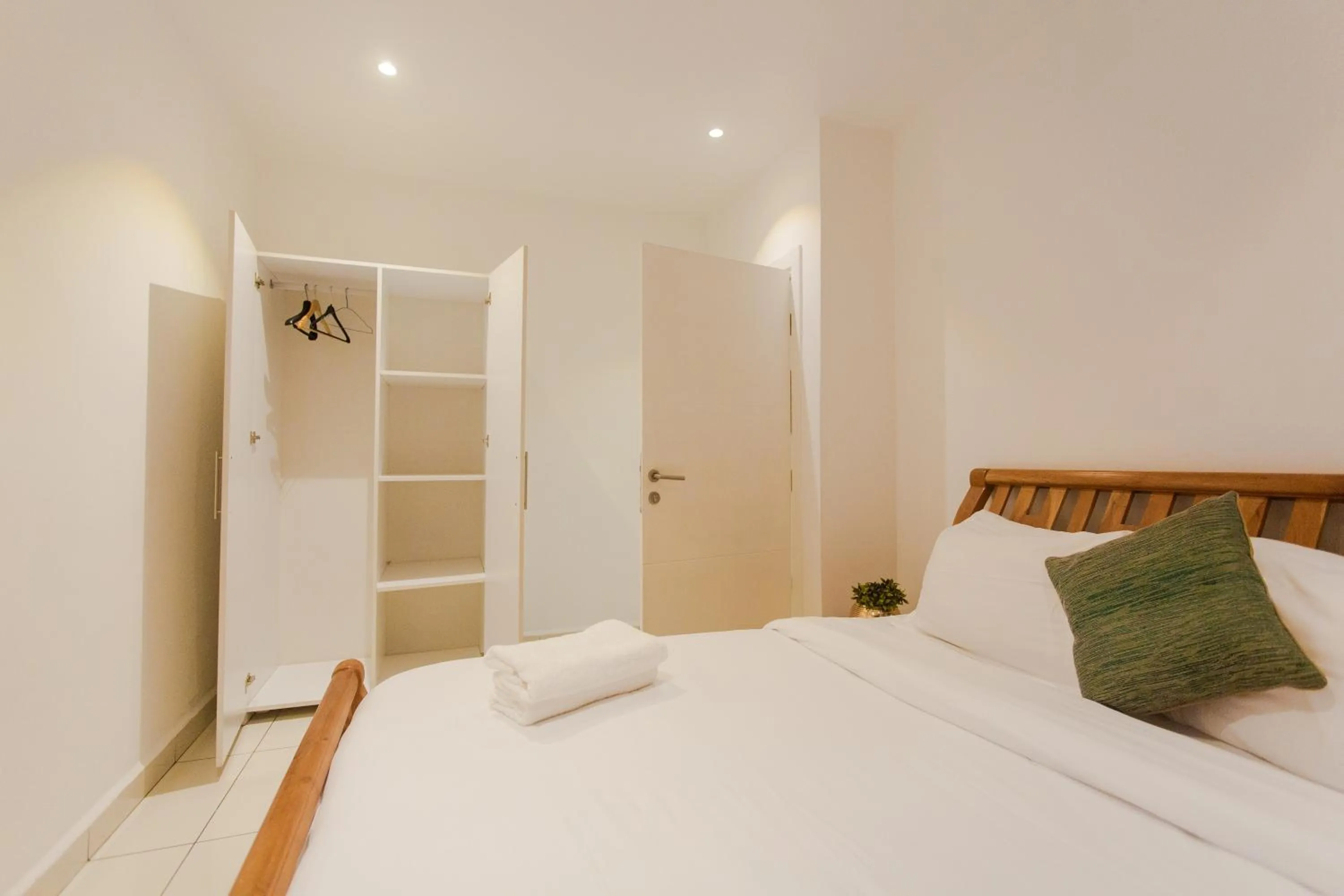 Bedroom, Bed in Accra Luxury Apartments at Embassy Gardens