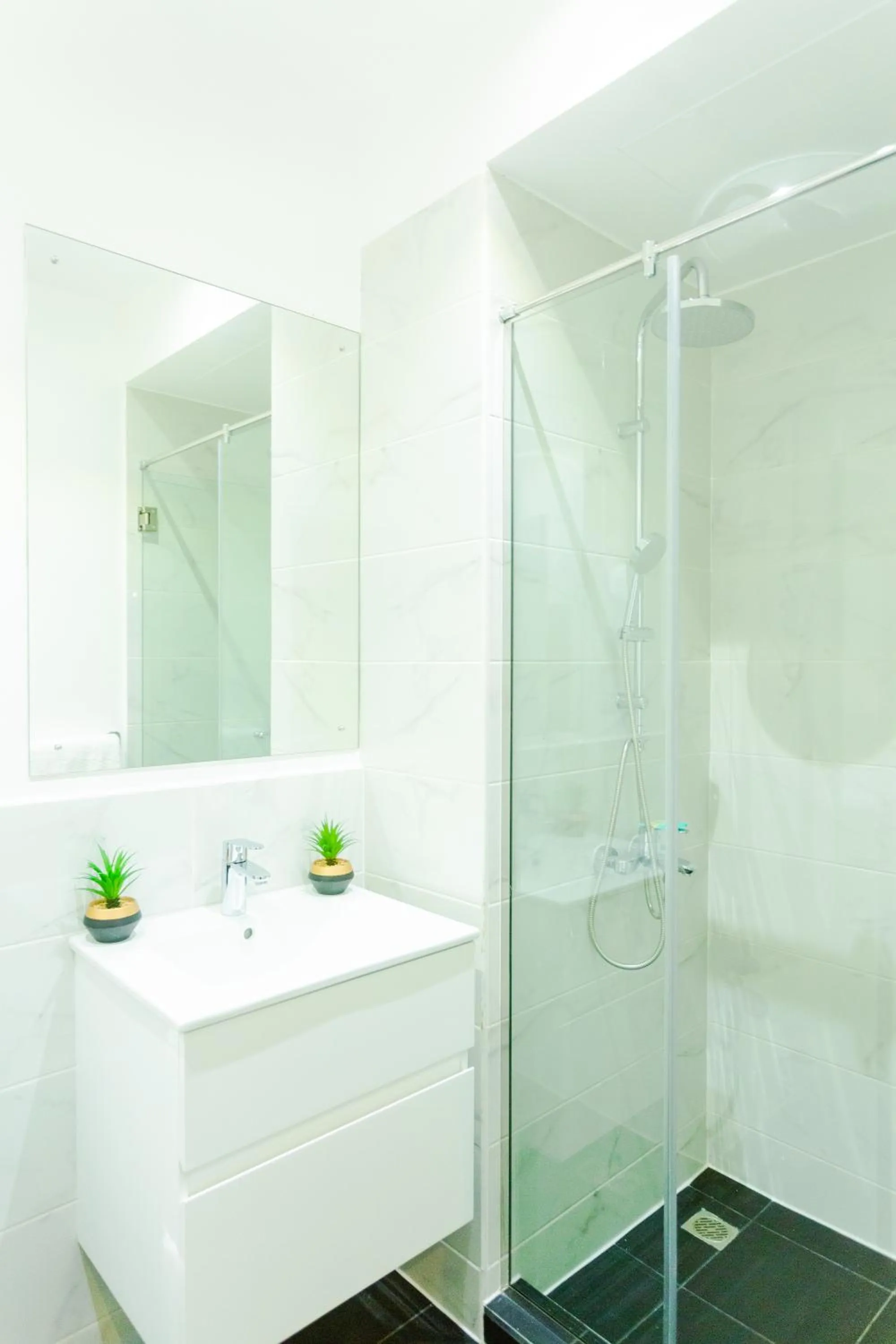 Shower in Accra Luxury Apartments at Embassy Gardens