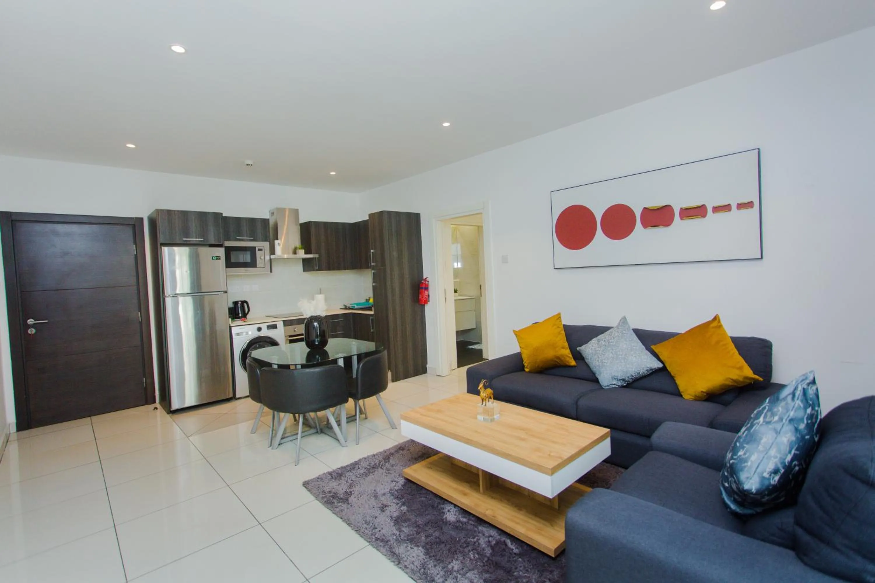 Living room in Accra Luxury Apartments at Embassy Gardens