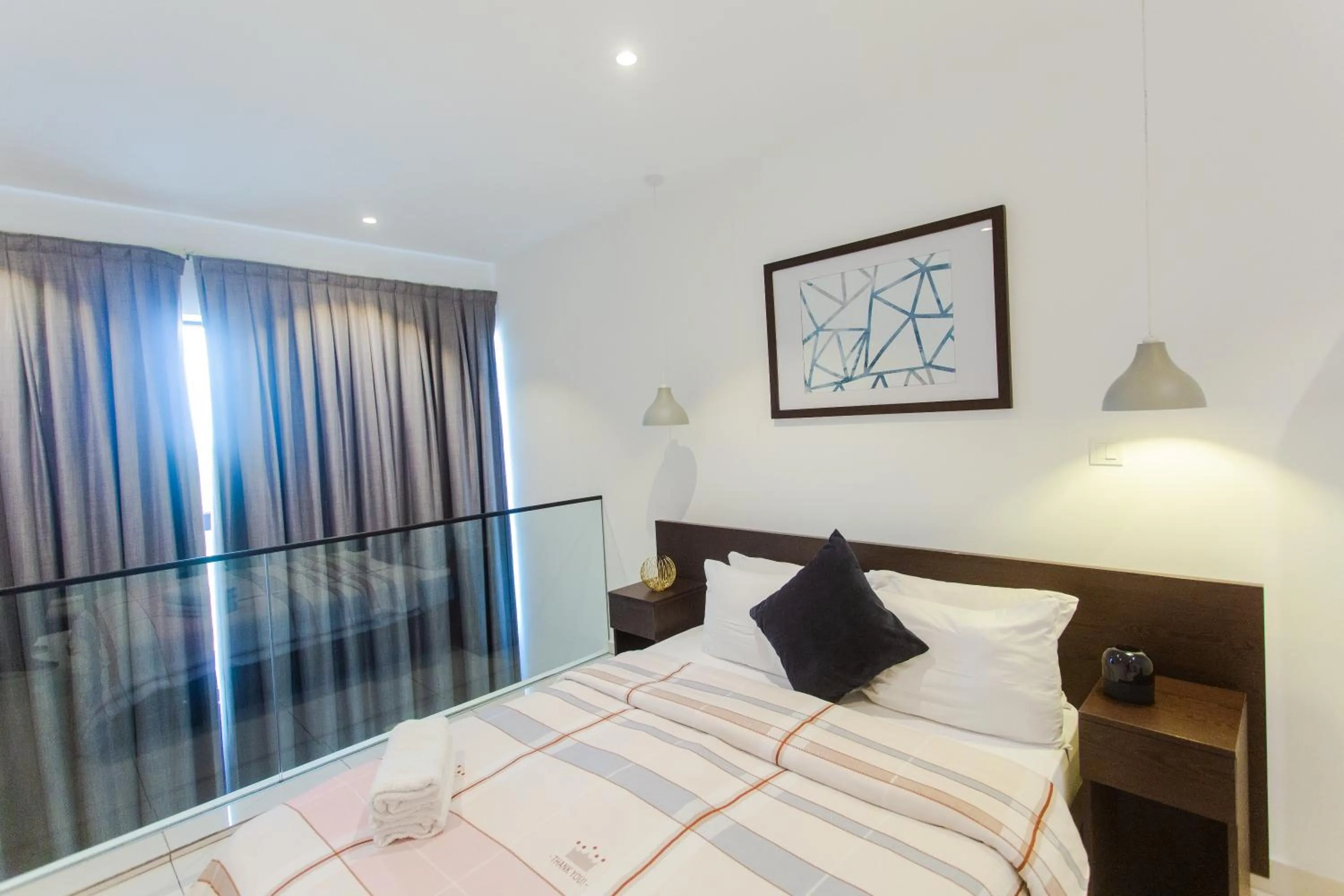 Bed in Accra Luxury Apartments at Embassy Gardens