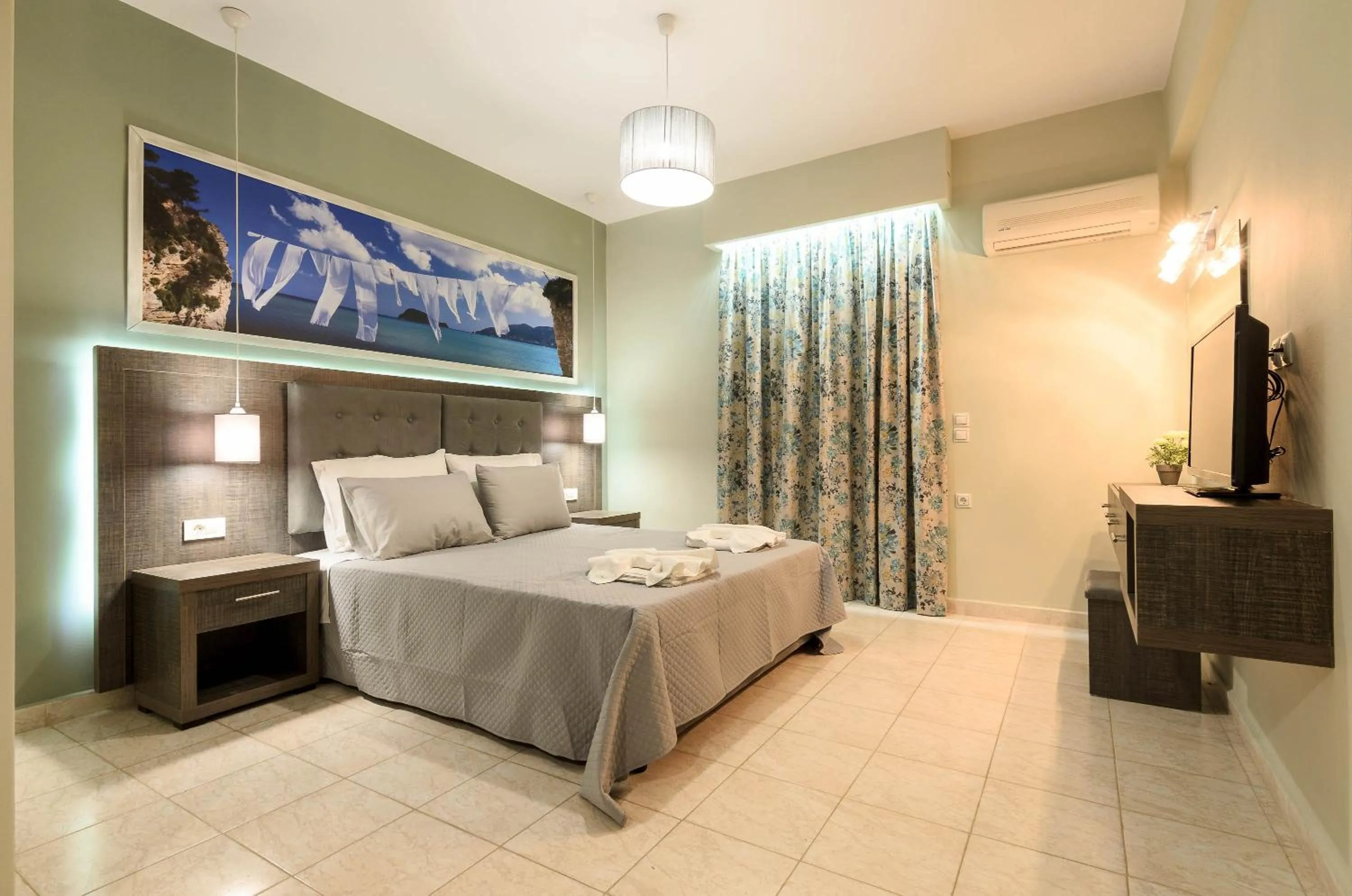 Bed in Artemis Apartments