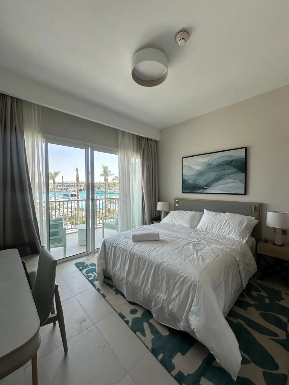 Bed in Apartment at Vida Marina Resort Marassi