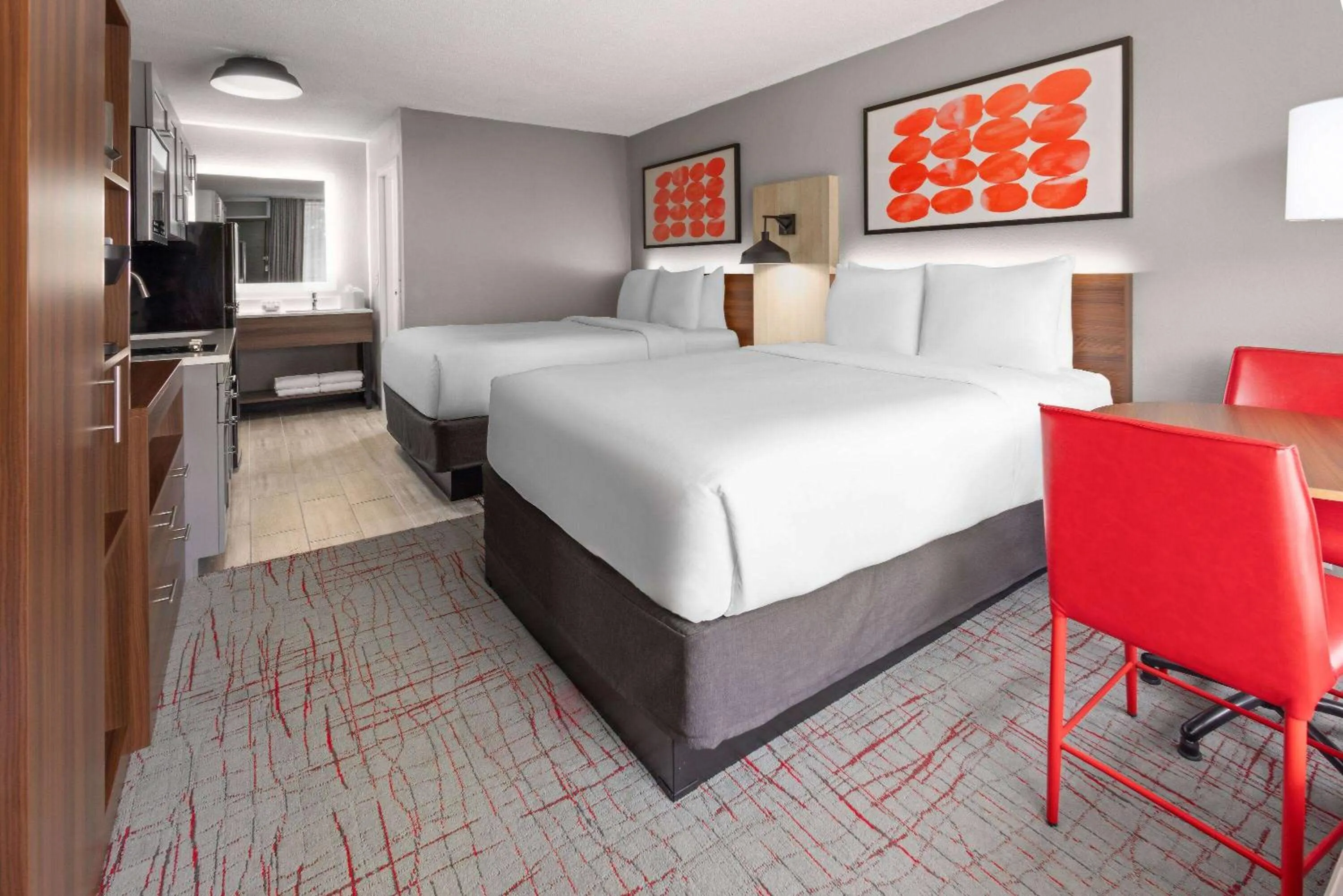 Photo of the whole room, Bed in Hawthorn Extended Stay by Wyndham Columbia-Ft Jackson