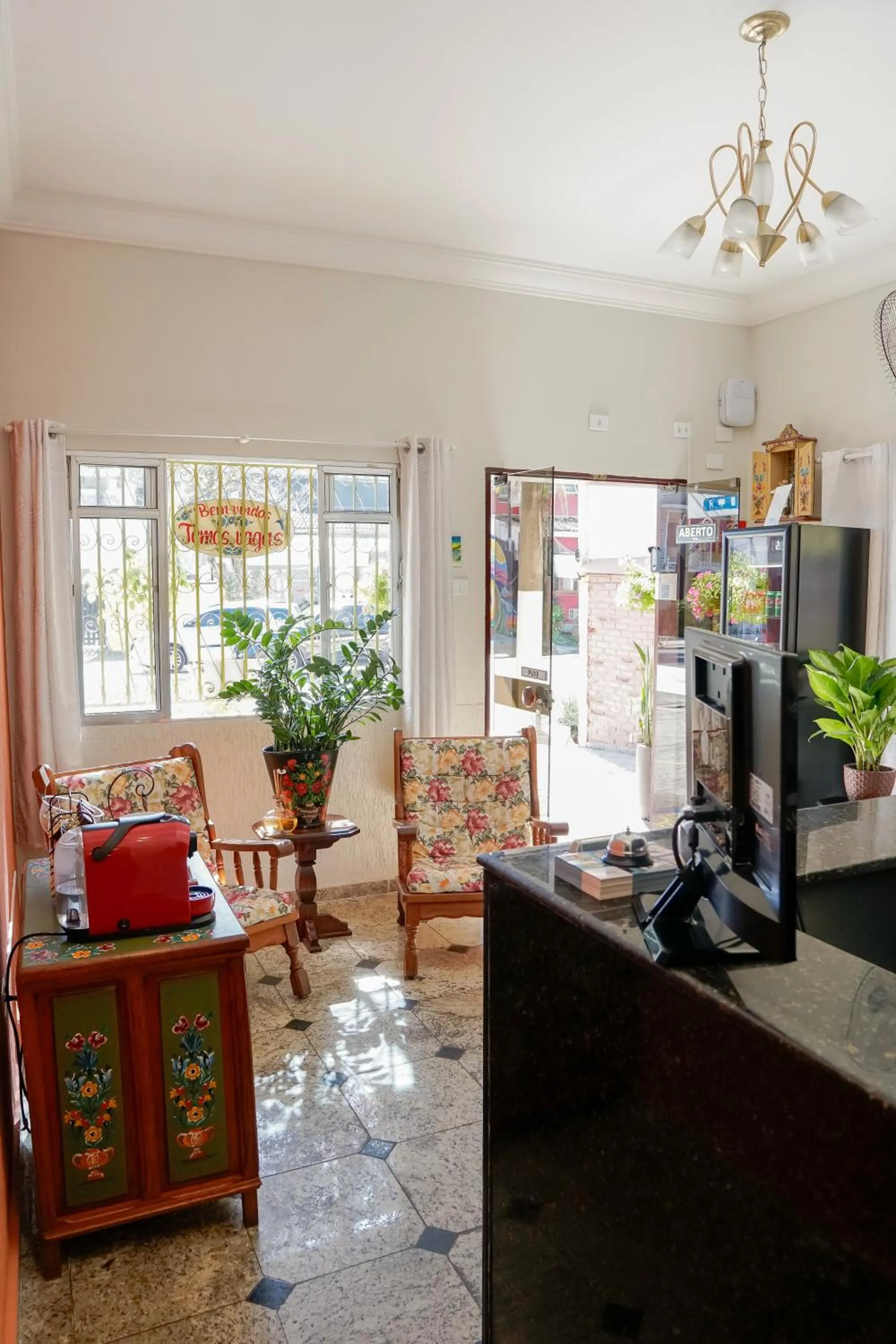 Lobby or reception in Pousada Amanhecer do Itaguá