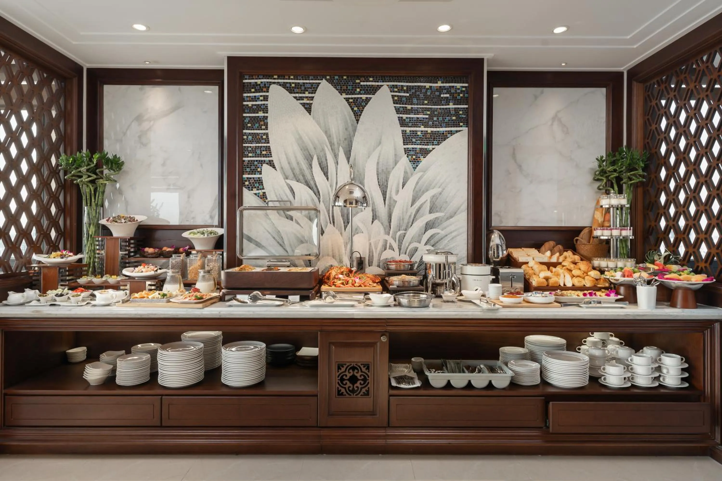 Buffet breakfast in The Q Boutique Hotel