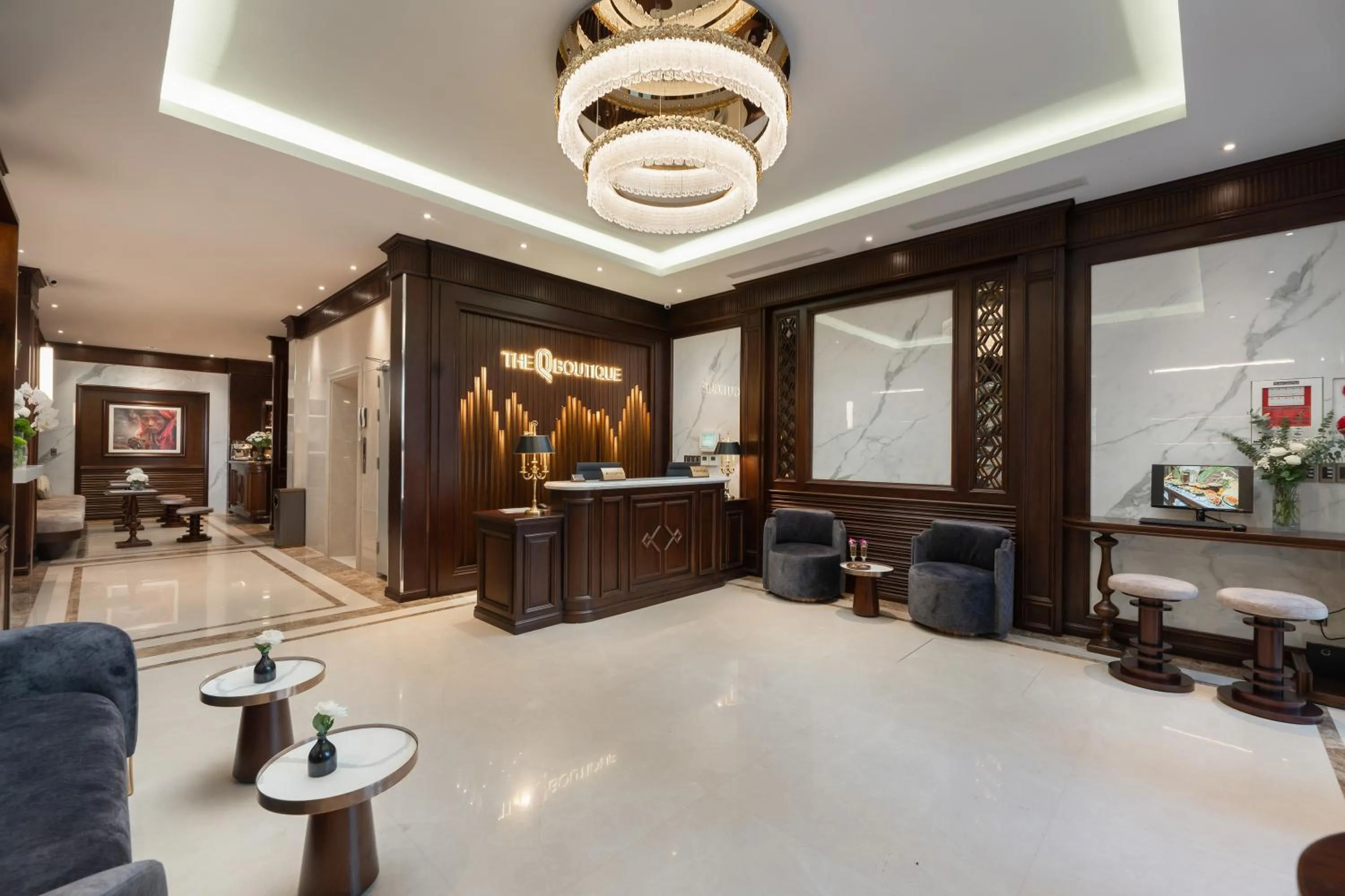 Lobby or reception in The Q Boutique Hotel