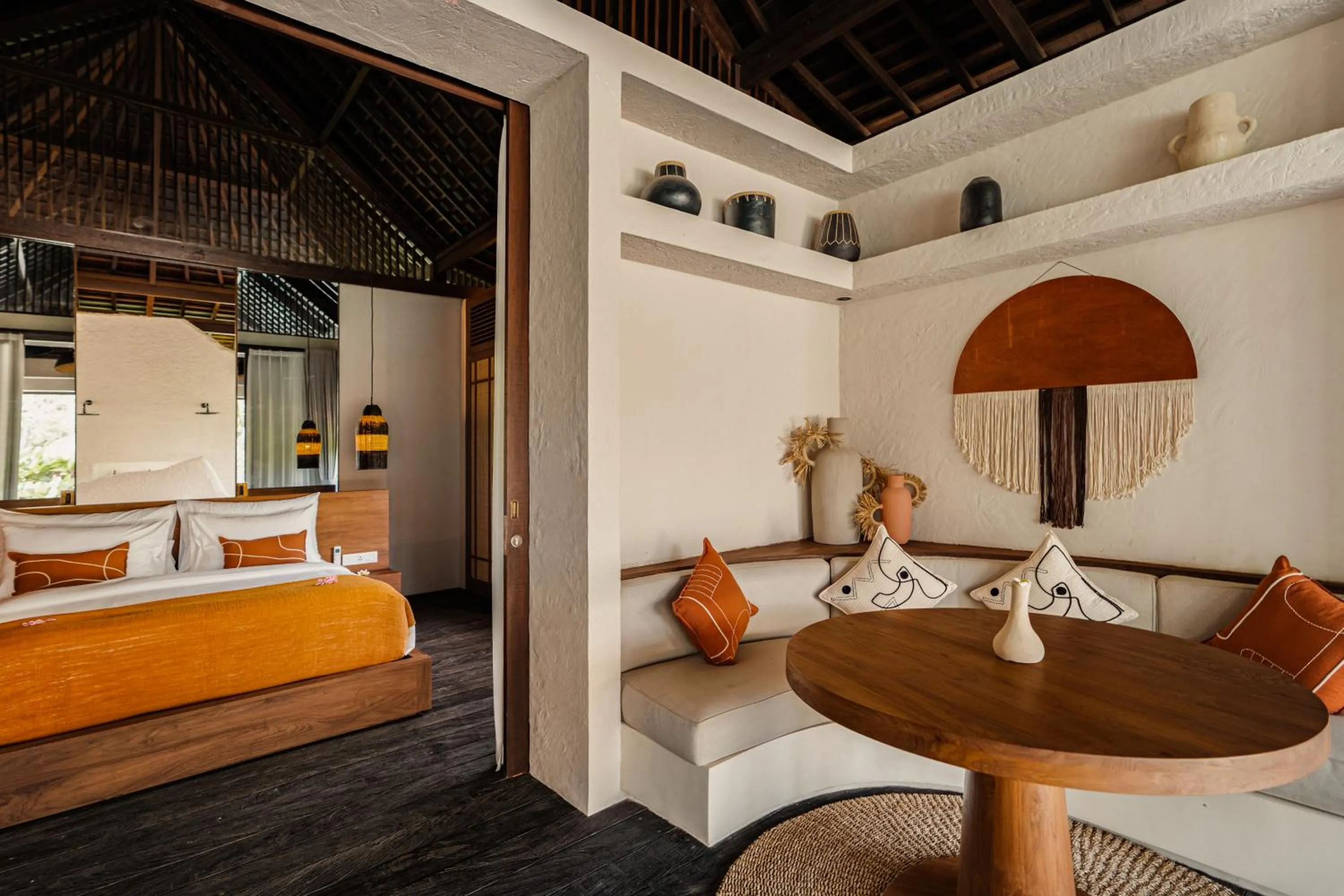 Seating area, Bed in Kuara Lombok
