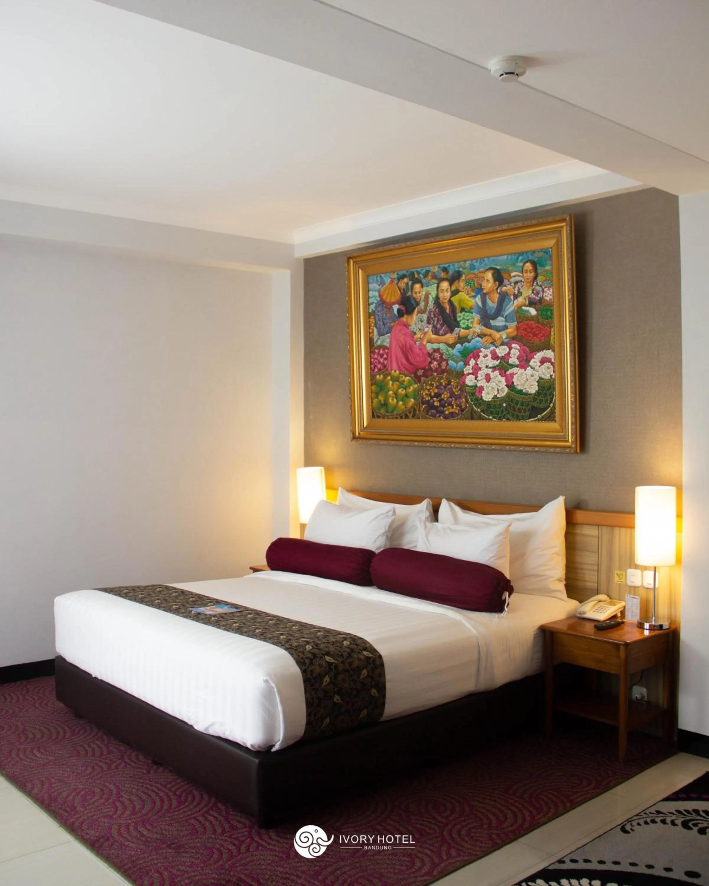 Bed in Ivory Hotel Bandung
