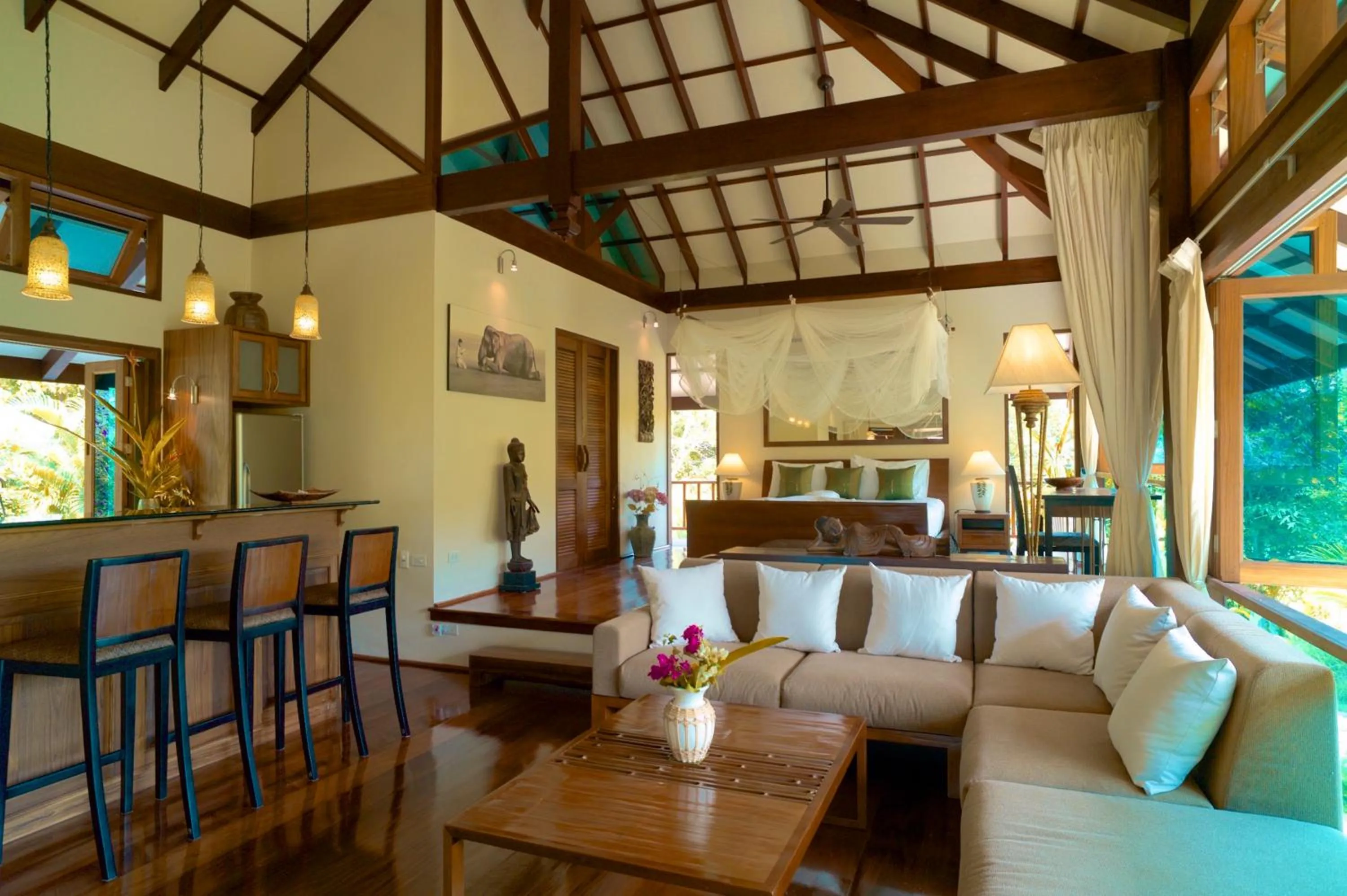 Living room in Koh Jum Beach Villas "A member of Secret Retreats"