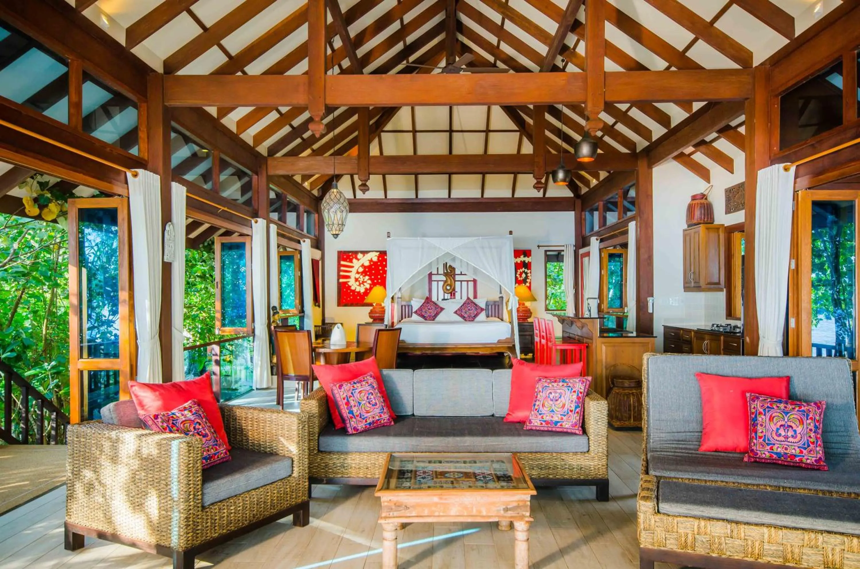 Seating area in Koh Jum Beach Villas "A member of Secret Retreats"