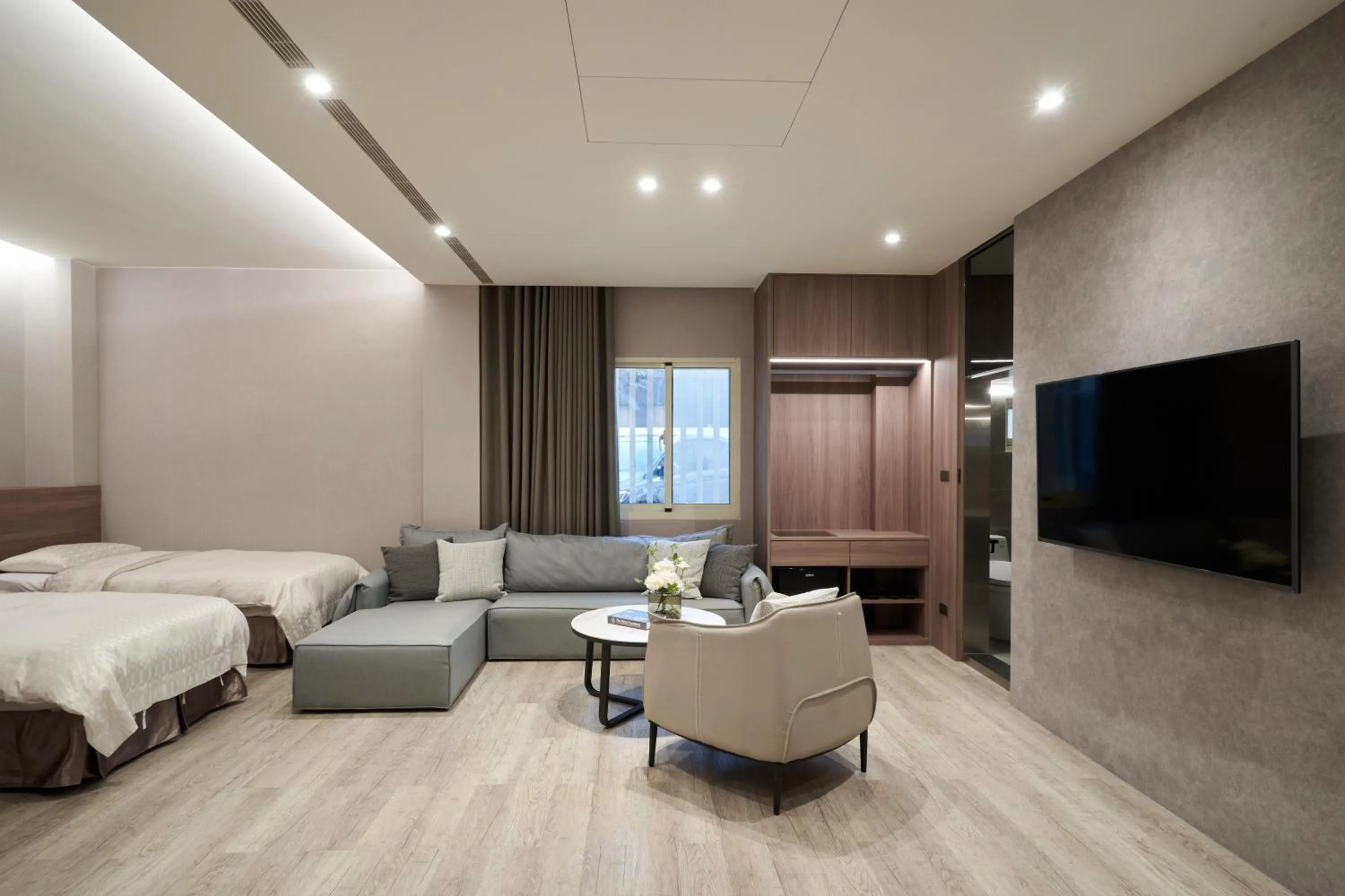 Bed in Yung An Business Hotel