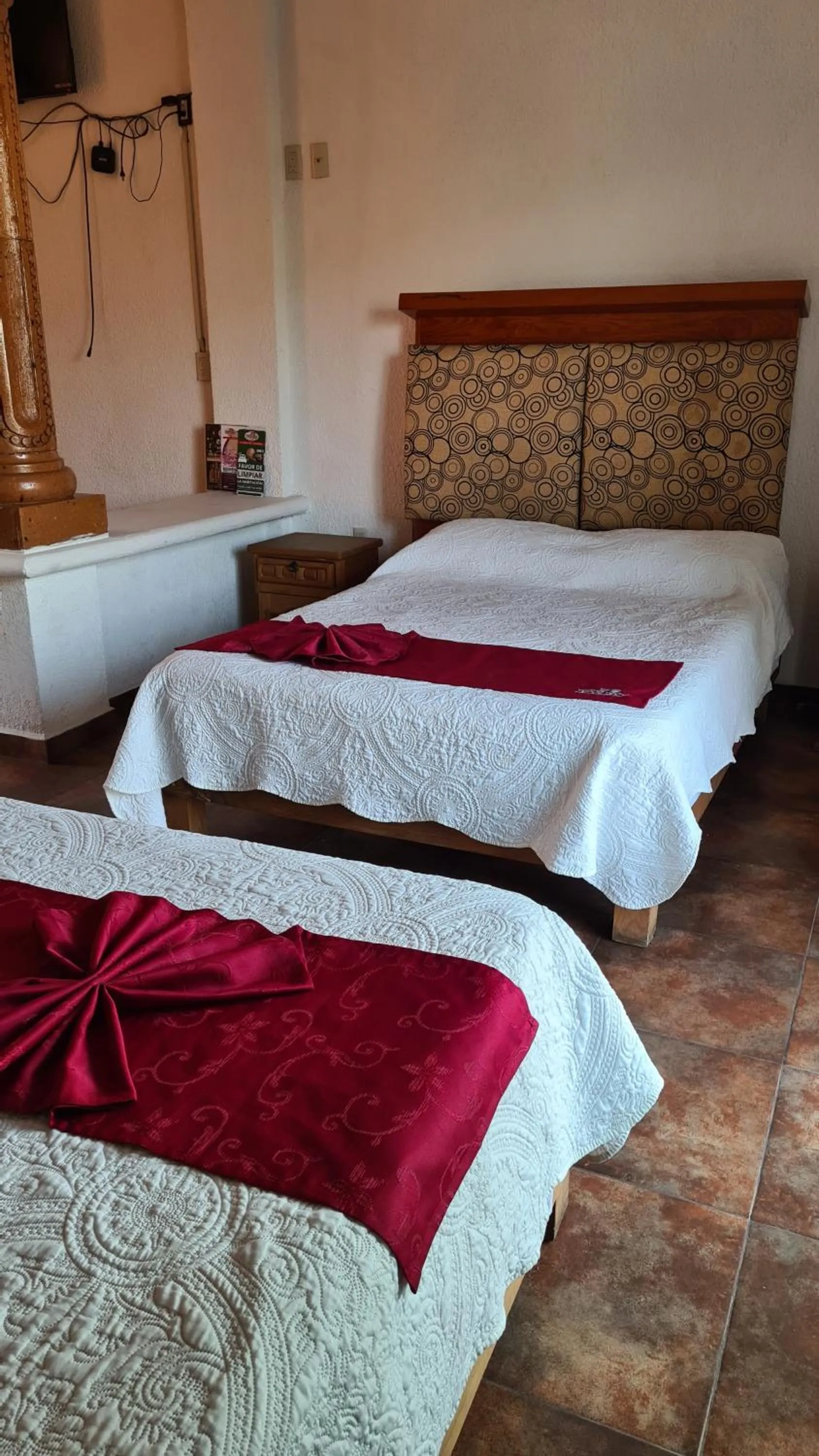 Bed in Hotel Leyenda del Tepozteco